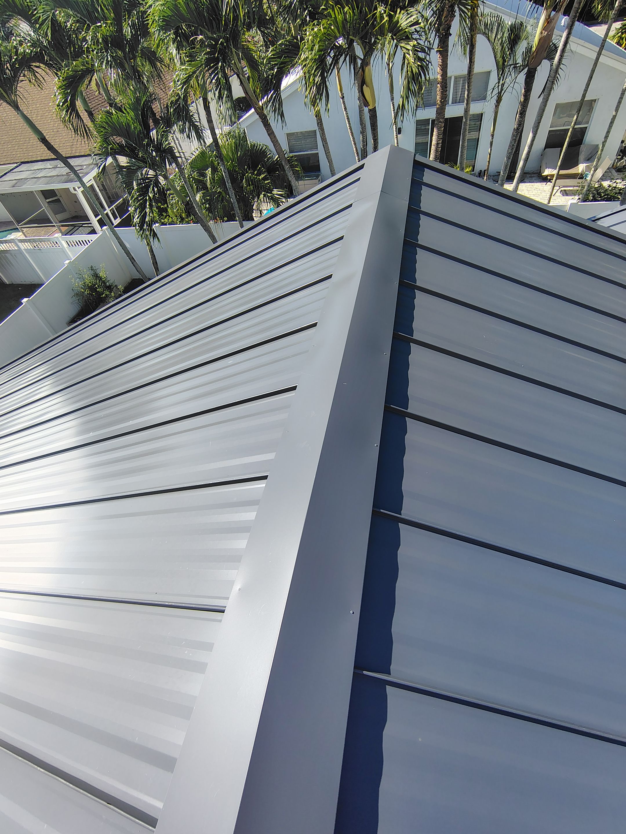 24ga 1" Nail-Strip Charcoal Gray  by Total Roofing System The Metal Roof Experts