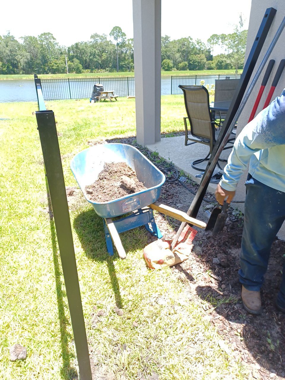 Sarasota, FL 4ft. Tall 3-Rail Black Aluminum Fence by Asap fence and gates, LLC