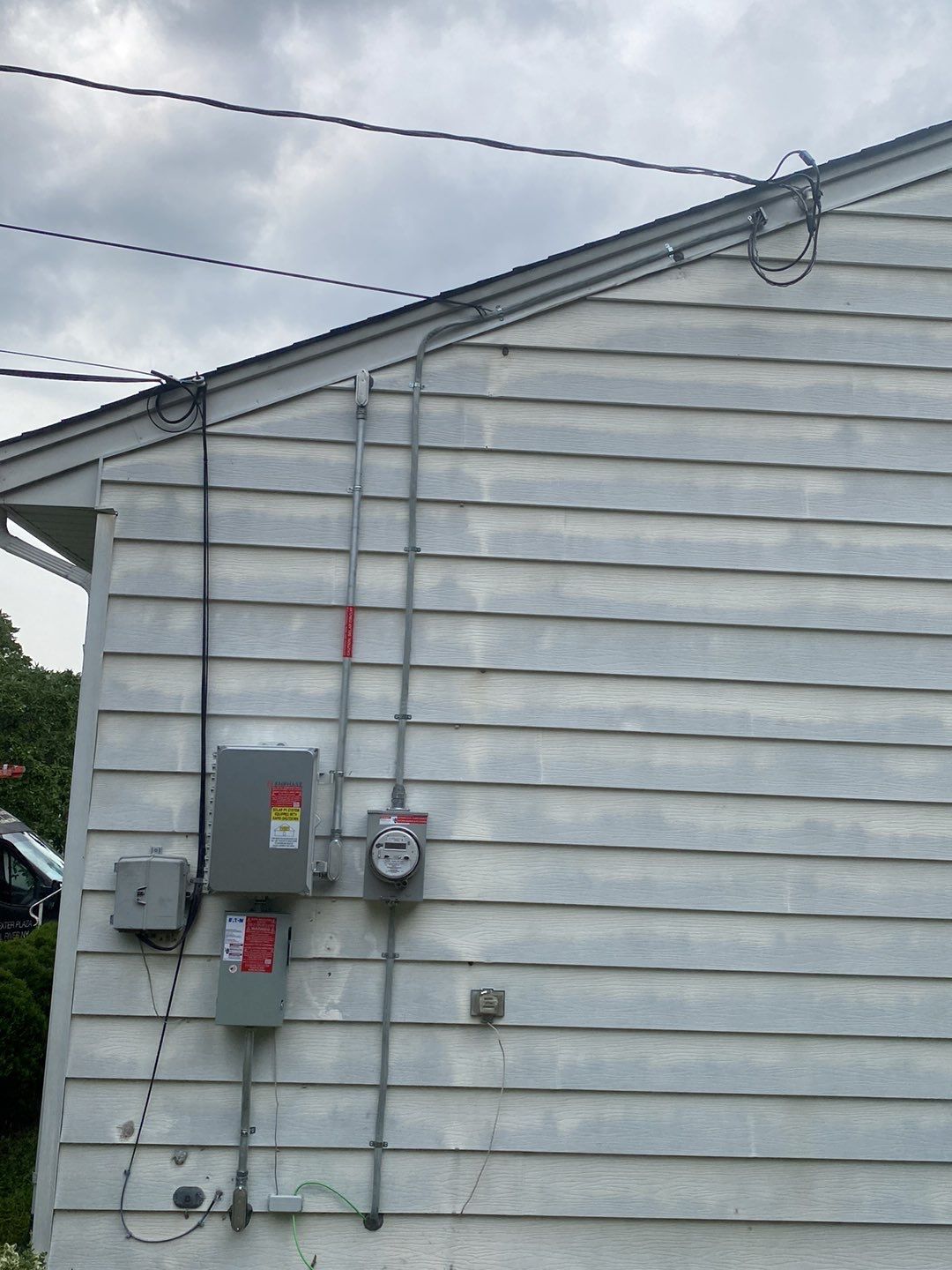 Solar Panel Installation with Exterior Service Change by Infinity Solar Systems