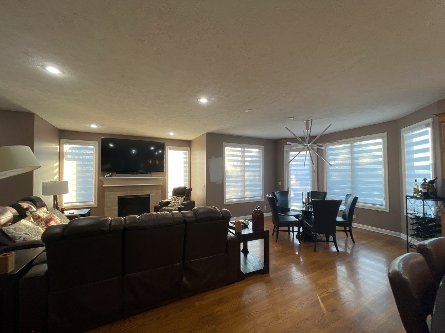 Painting Hardwood using Sherwin Williams paint by Lightning Exteriors