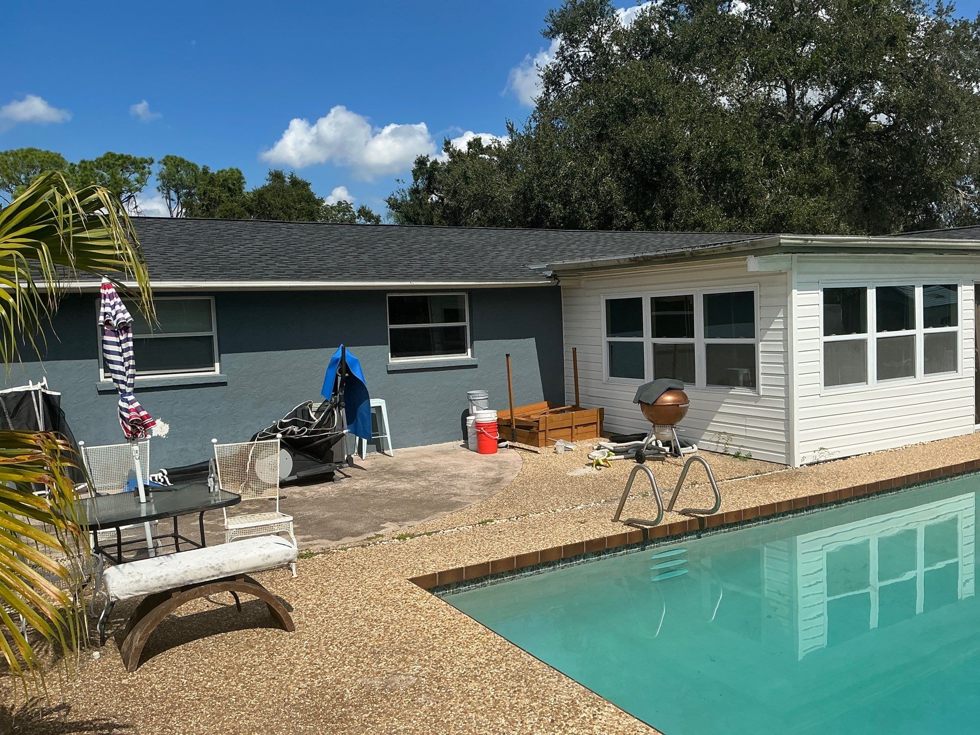 White 6-inch K-Style Gutters for Sarasota Homes by Gutter Professors