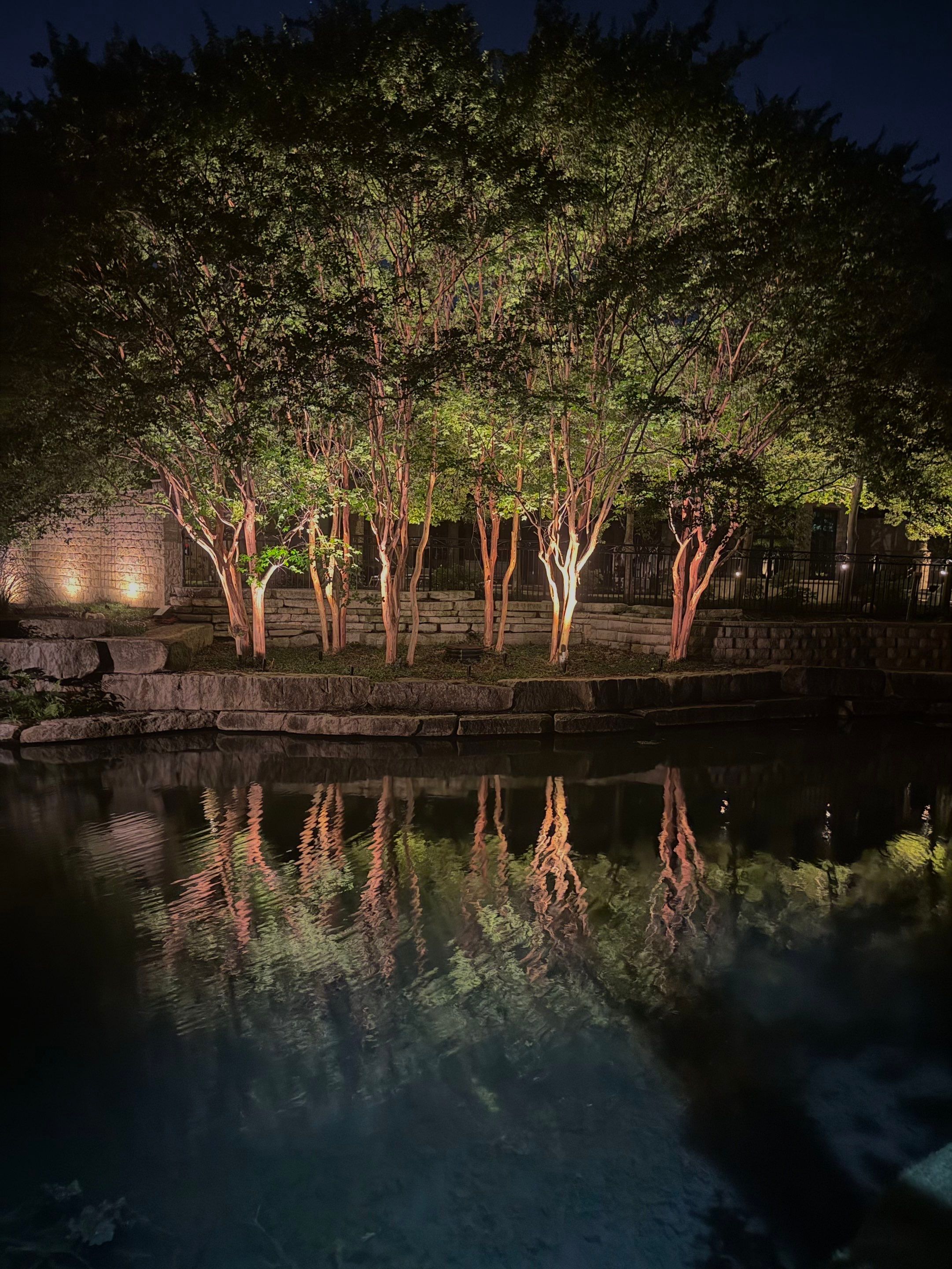 Glen Abbey HOA Park in Dallas by Outdoor Lights + Shades