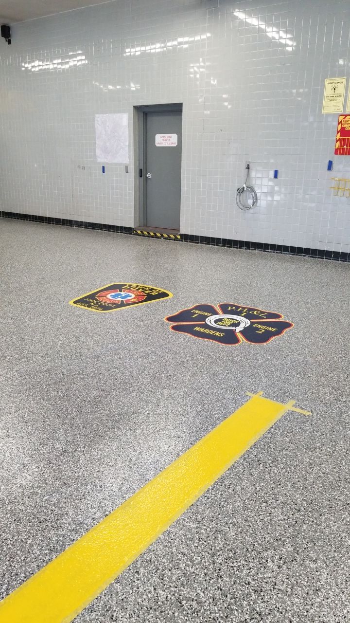 Dover Firehouse with their new Smoke Floor! by Spectrum Painting, LLC