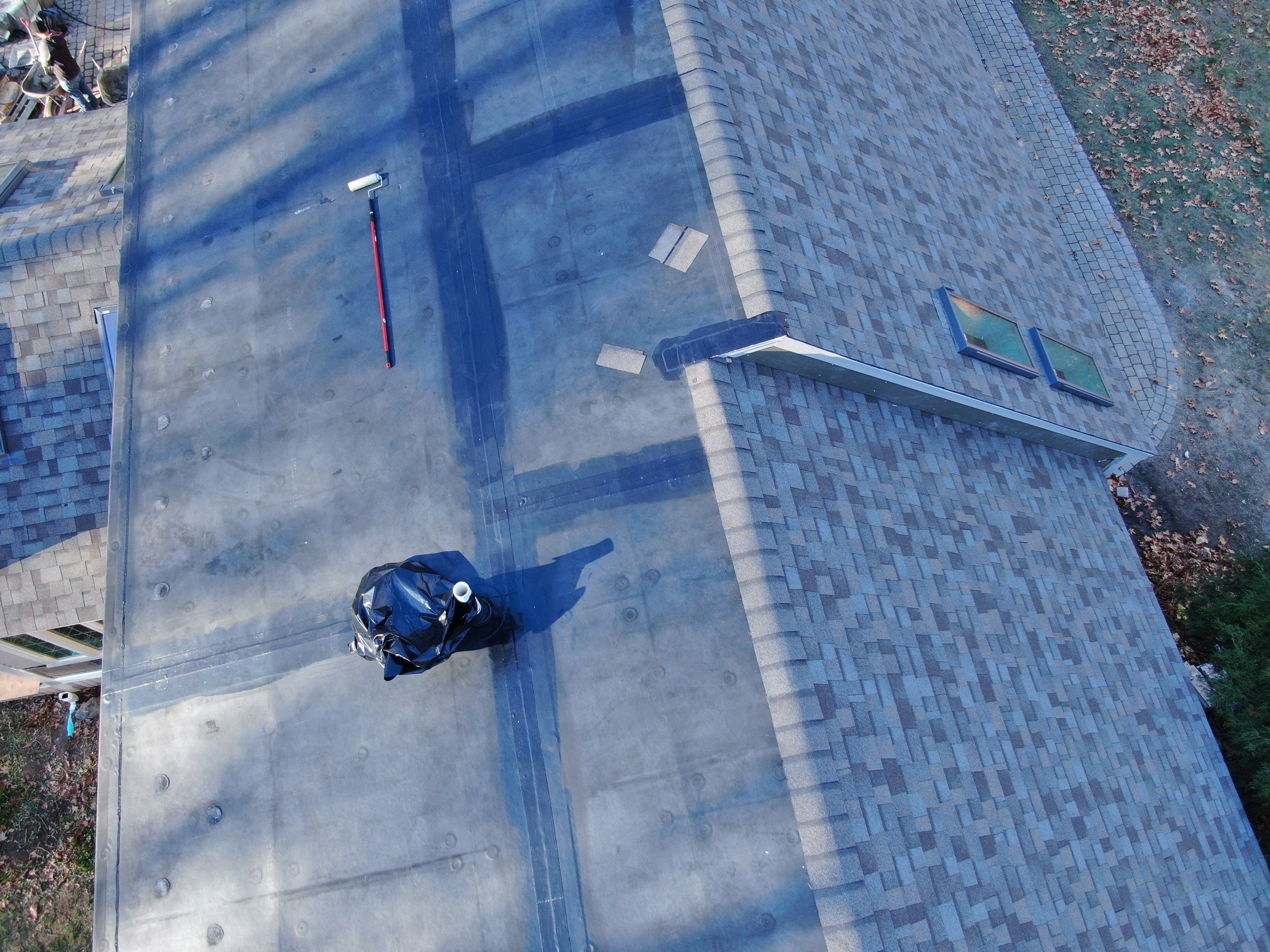 Complete House & Barn Roof with 13 Skylight Reflashing + EPDM Repairs by Mighty Dog Roofing of Greater Middlesex County