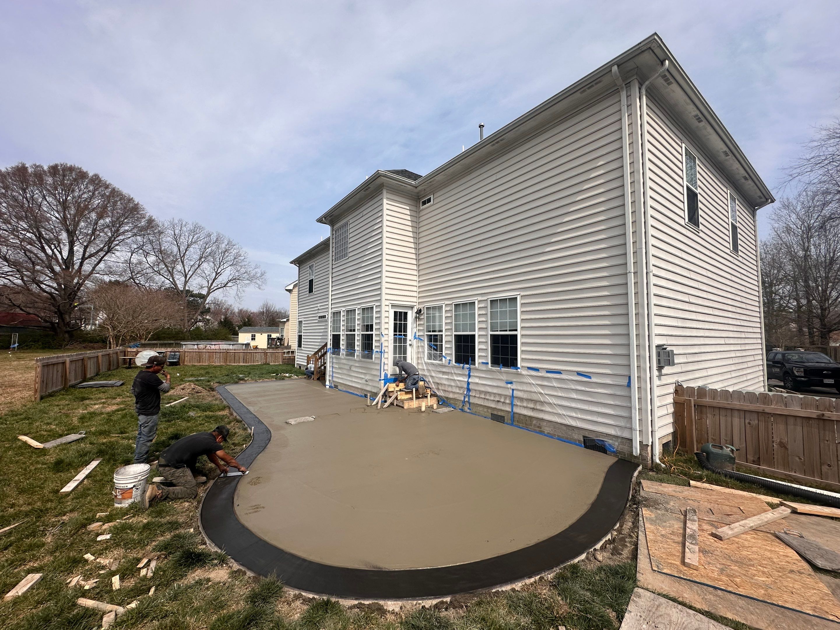 Project in Virginia Beach by Sam The Concrete Man Virginia Beach