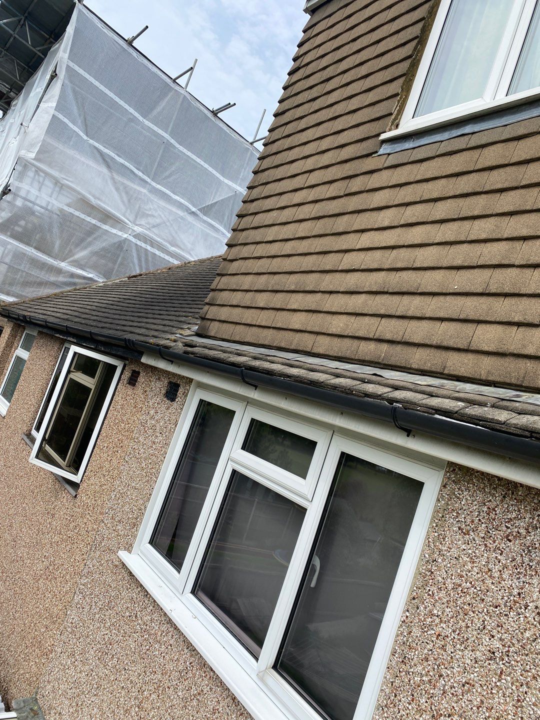 Roof Clean - Moss Removal using Honda 15lpm Low Pressure Washing Machine by Ges Exterior Cleaning ltd