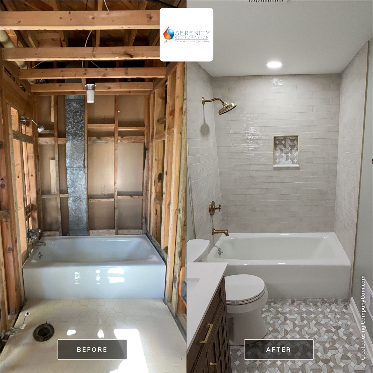 Post Asbestos Remodel by Serenity Restoration