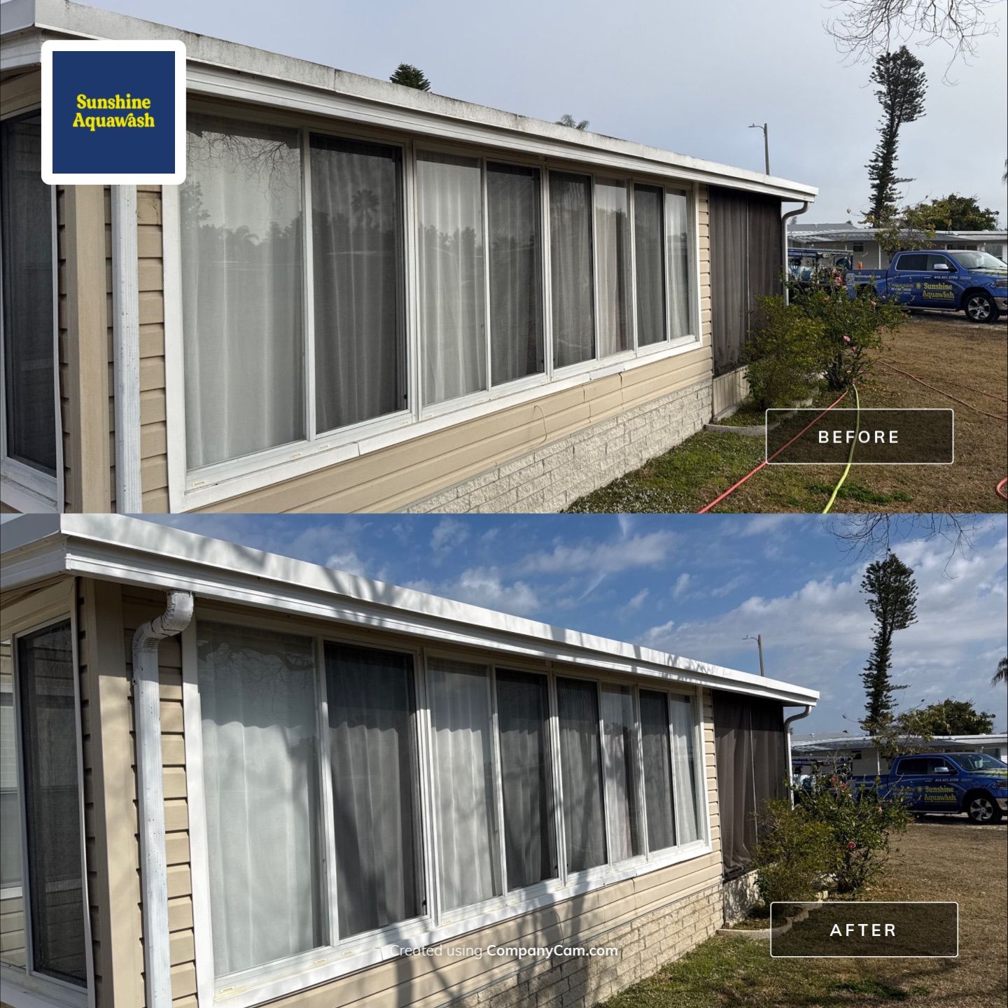 TPO Roof Cleaning & Mobile Home Soft Wash in Chulavista Landings – Ruskin, FL by Sunshine AquaWash