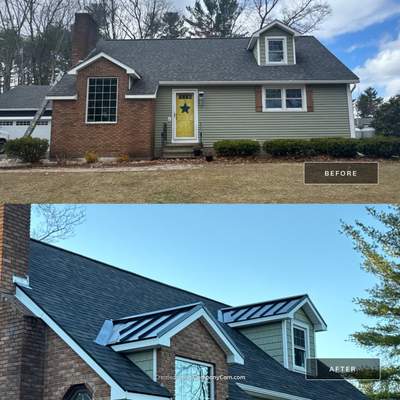 Roof Replacement in Londonderry, NH with Full Re-Decking, Spray Foam Prep & Black Sable Shingles