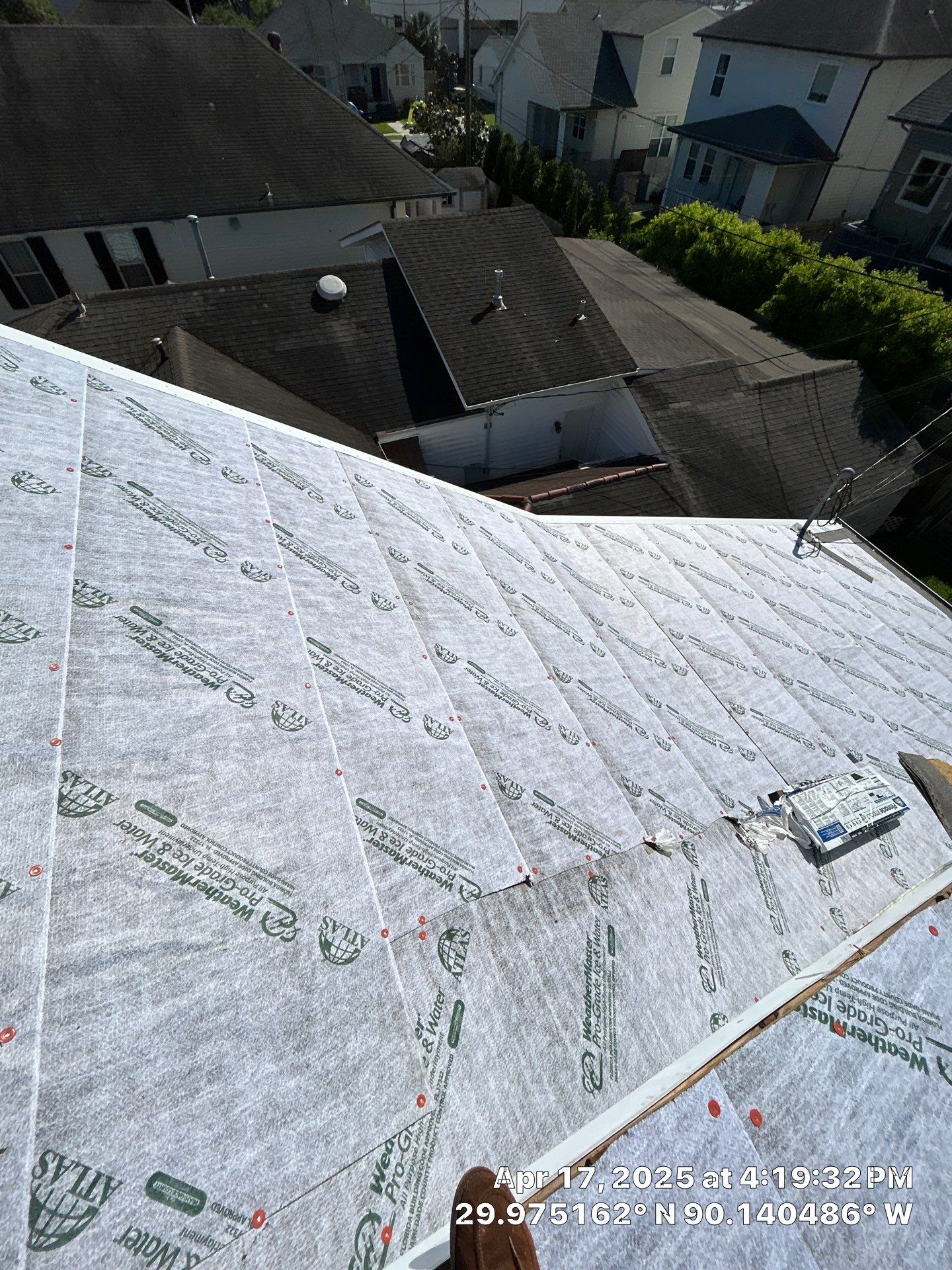 Project in Metairie by Robertson Roofing & Siding Inc