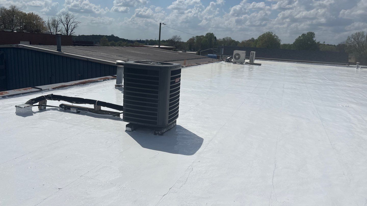 Silicone Roof Coatin by Just In Time Roofing and Restoration