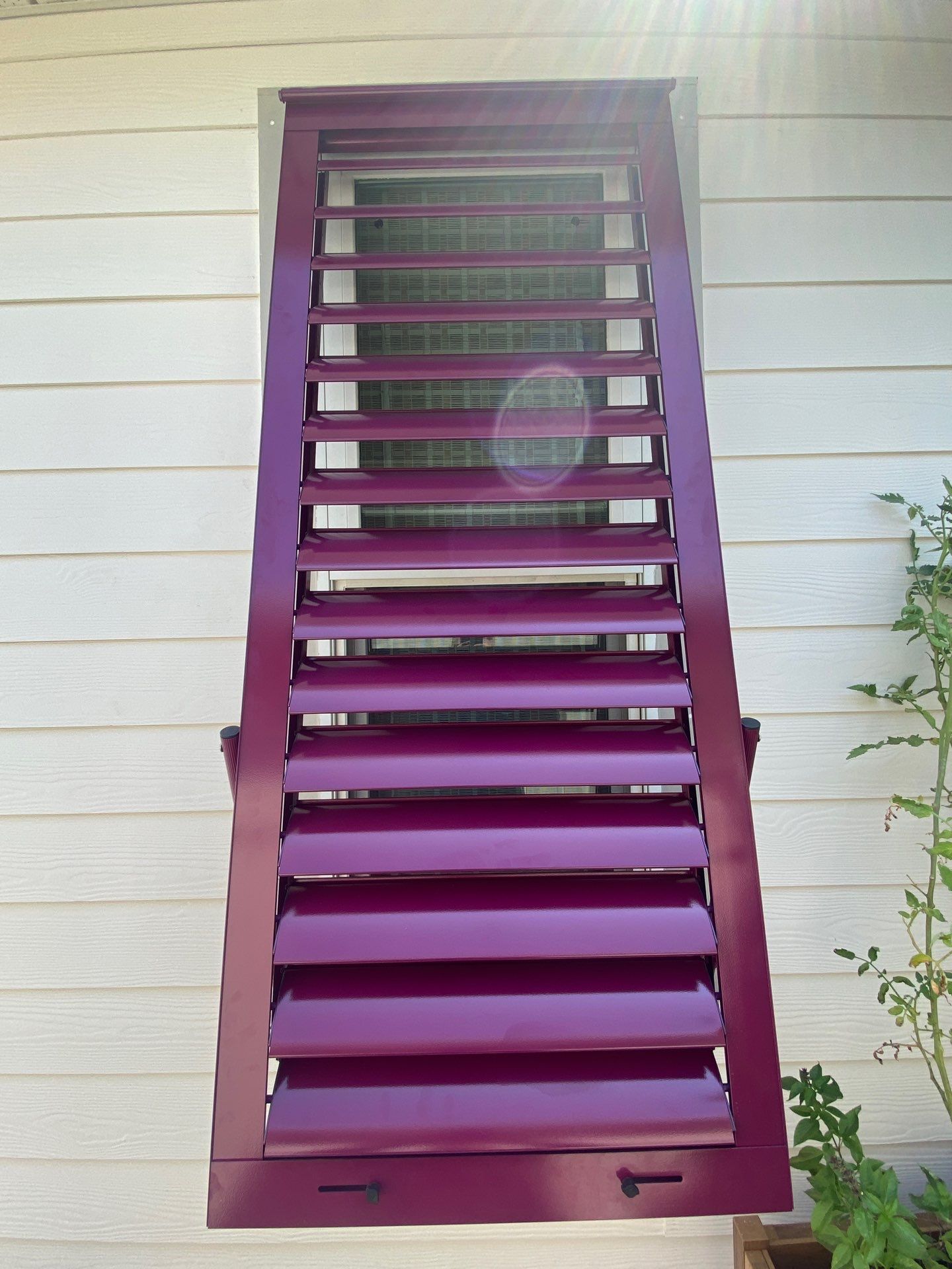 Impact Bahamas in Claret Violet by Smart Guard Shutters