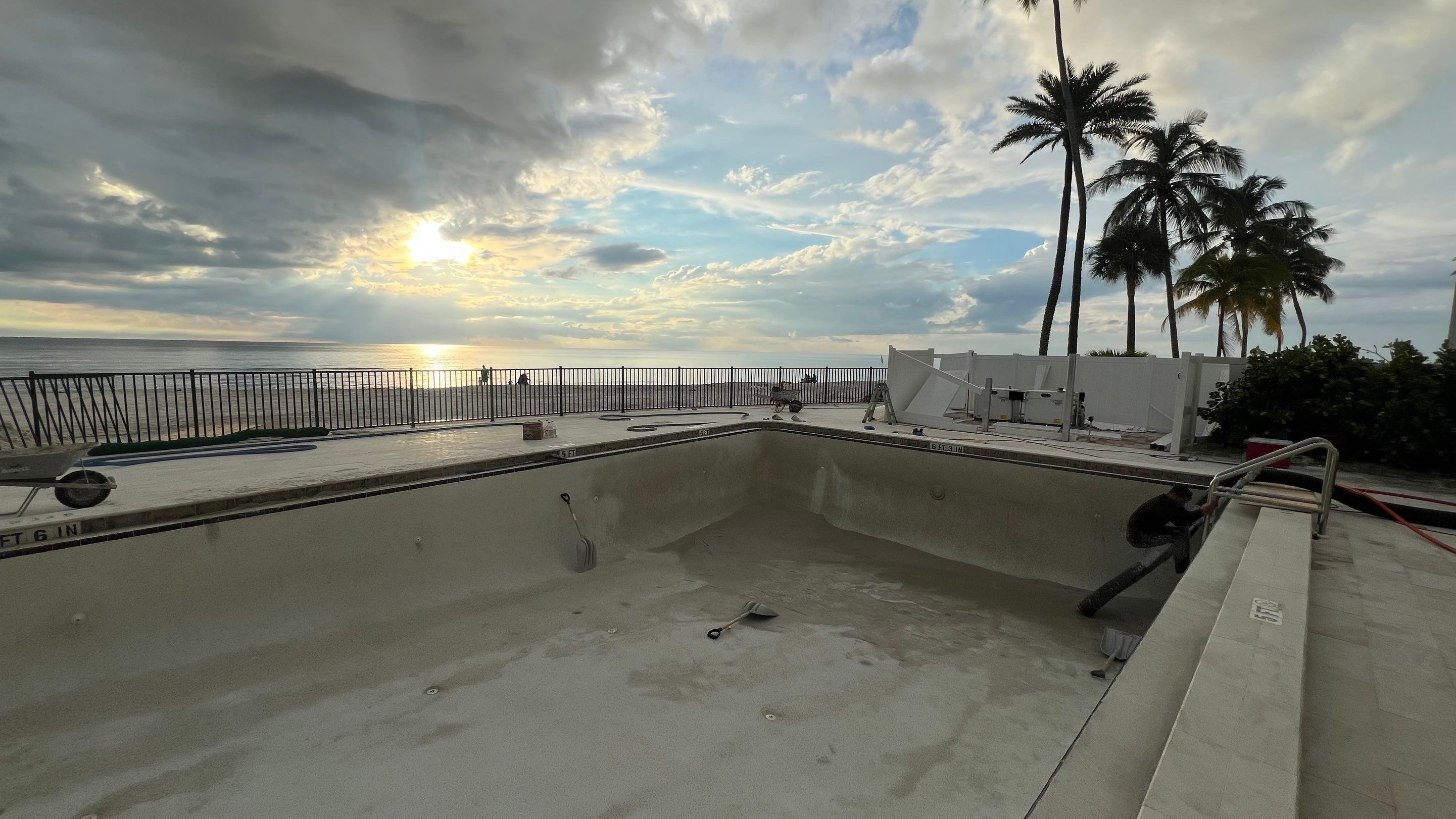 Naples Condo Pool Cleanout by APS Power & Water