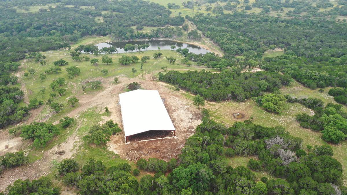 150K Equestrian center with 25K backup tank for potable water. by Hill Country Rain Water