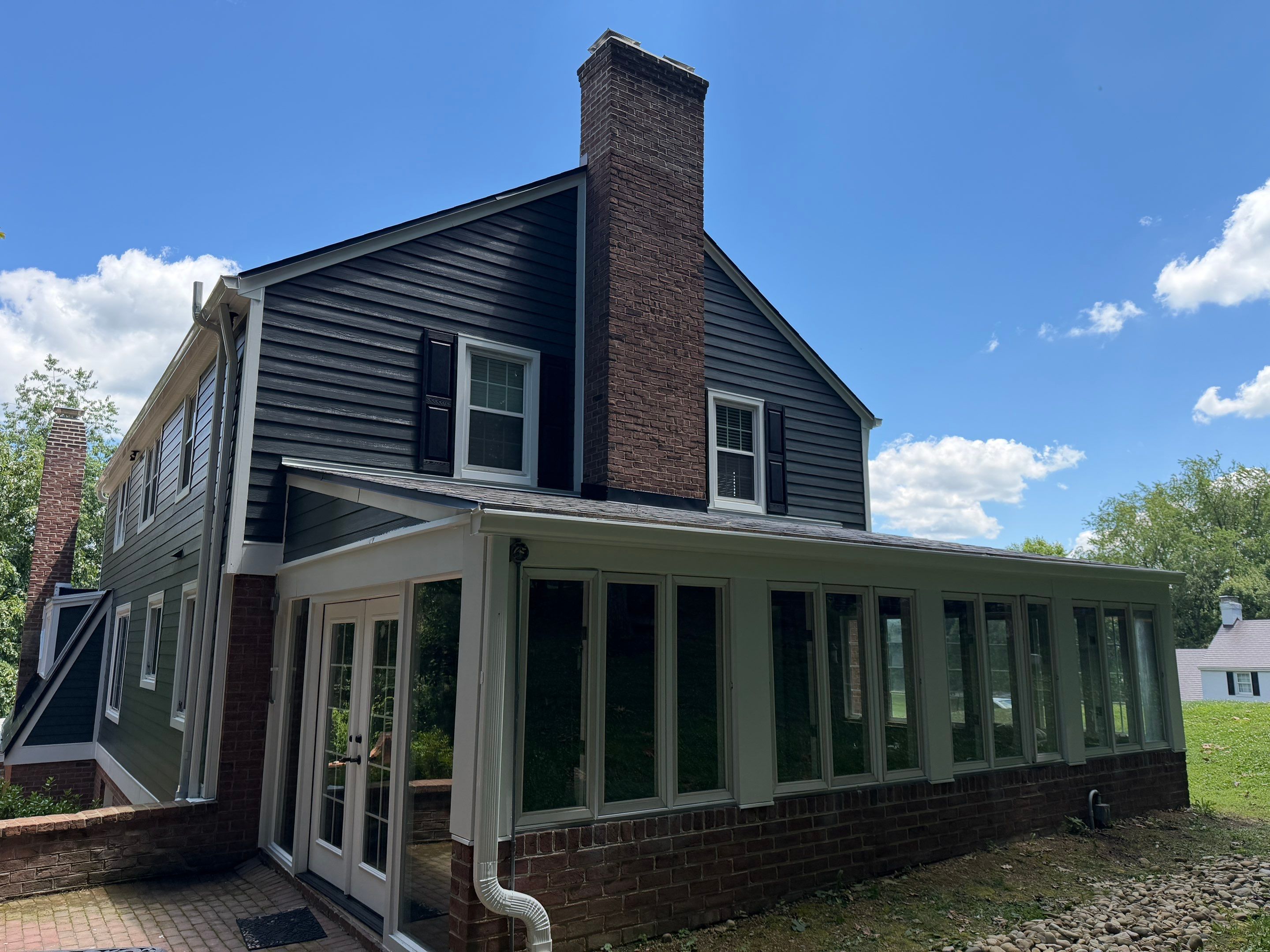 James Hardie Transformation of a Majestic Sewickley Heights Home by Ideal Siding Pittsburgh