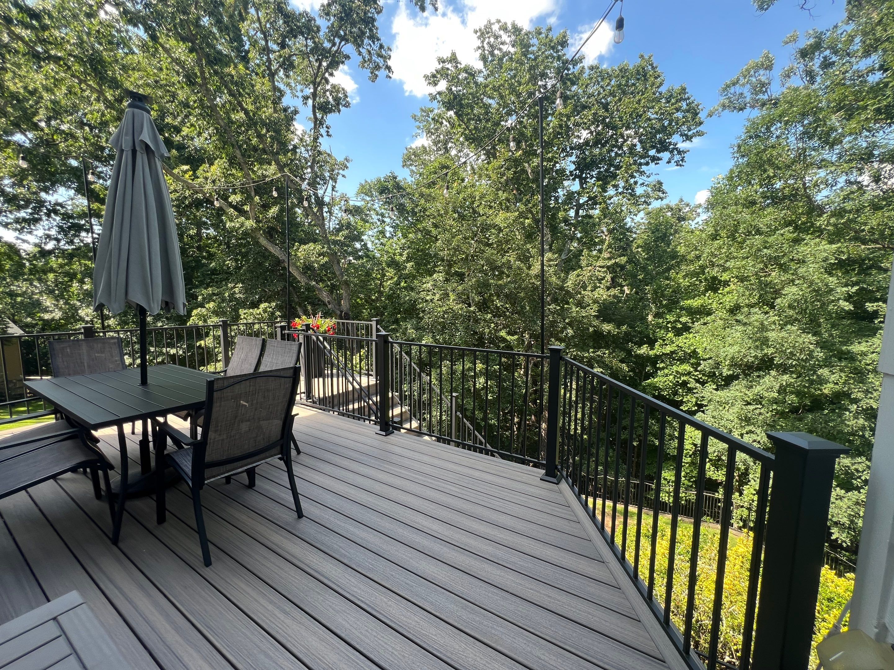 Elevated Composite Deck and Concrete Landing Installation in Kennesaw by Swift Home Renovations