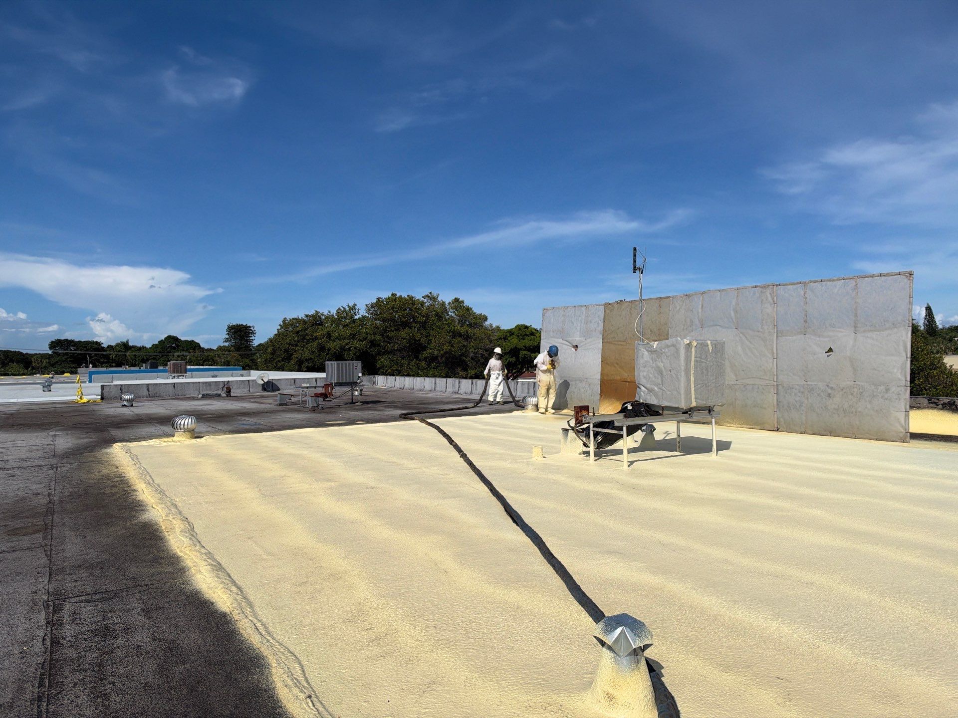 Commercial Roof Restoration and Spray Foam Insulation in Fort Lauderdale by Roof King LLC