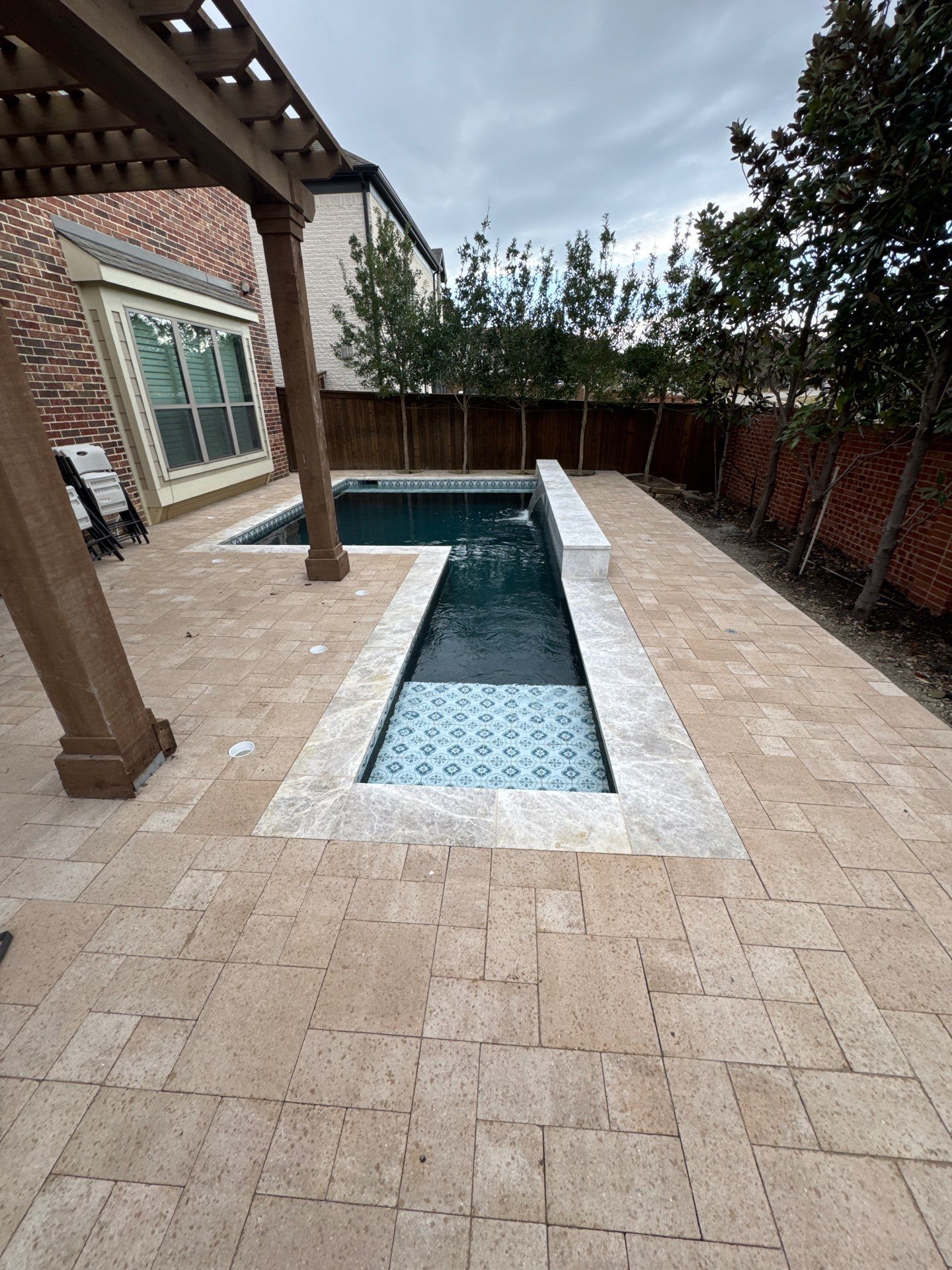 Pool with Paver Patio by Pinnacle Pools and Spas - DFW