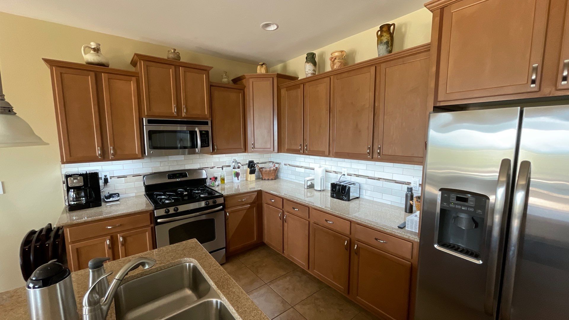 Harmony Kitchen Backsplash & Custom Coffee & Wine Bar by Workman Company LLC