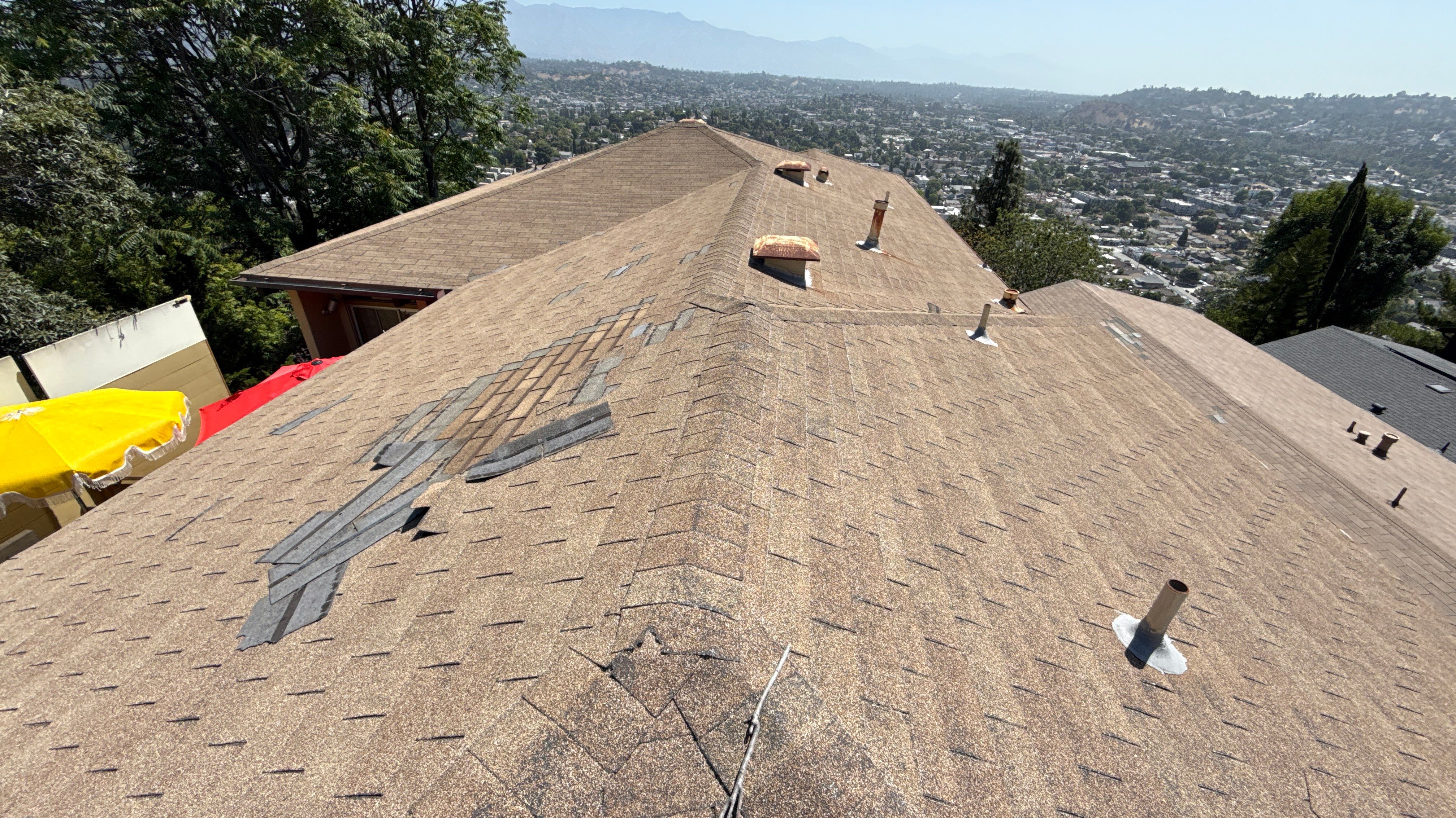 Residential reroofing project in Eagle Rock by Hull Brothers Roofing