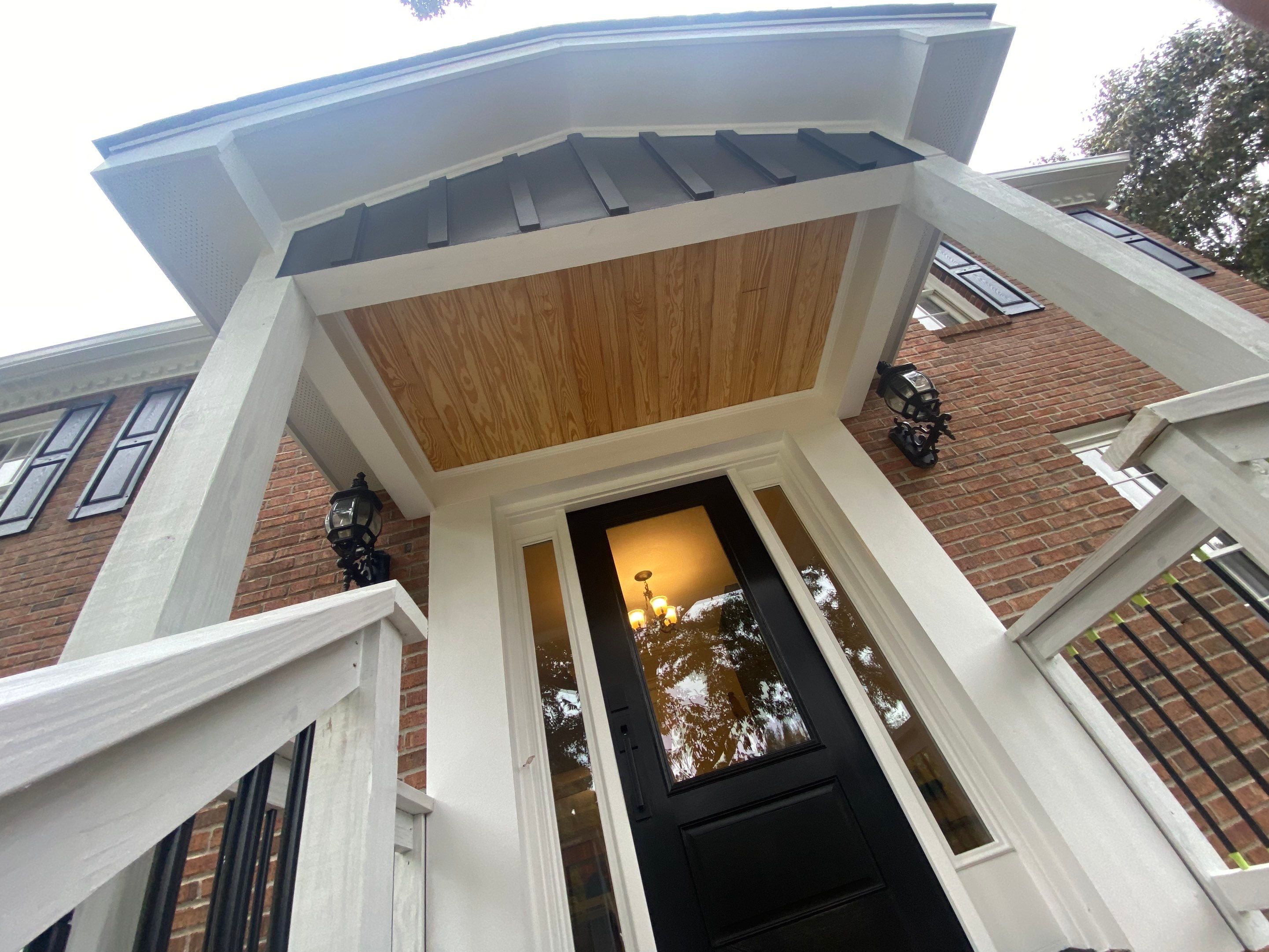 Custom Portico Construction and Siding Replacement in Alpharetta by Swift Home Renovations