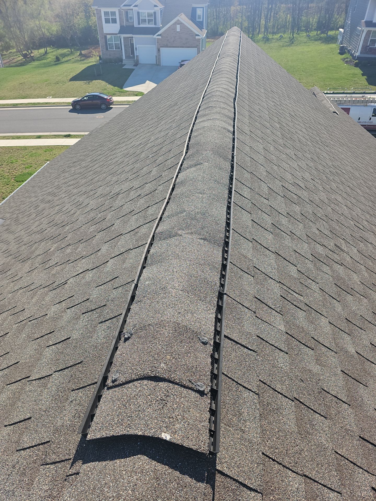 Roof Repair - Ridge Vent, Vent Flashing Boot, and Slate Vent Replacement by Winchester Roofing