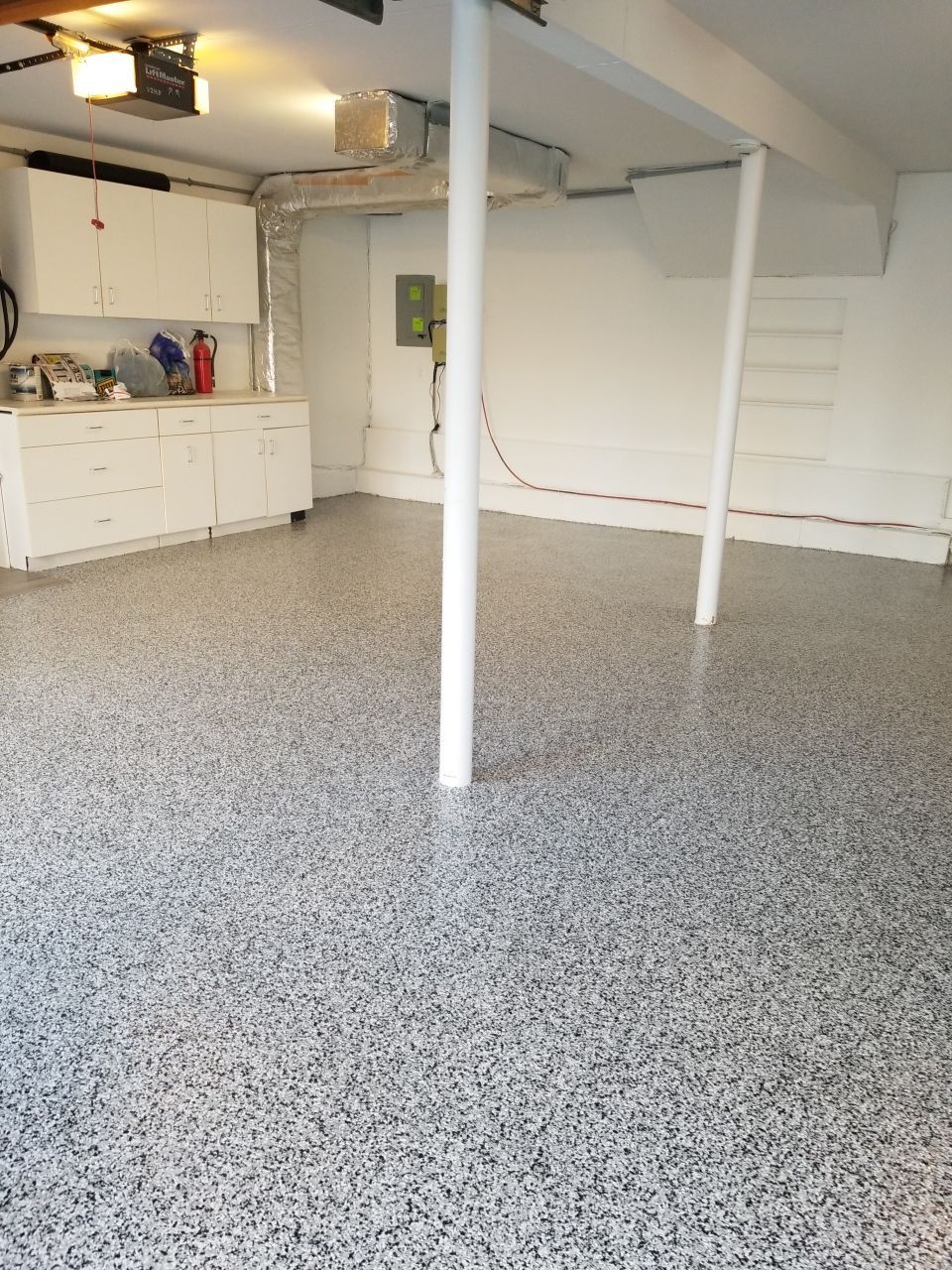 Garage Floor in Domino by Spectrum Painting, LLC