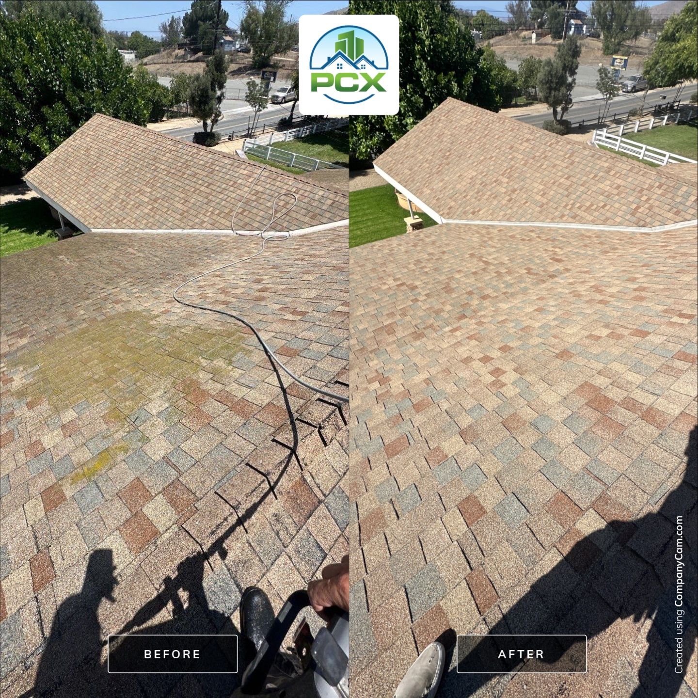Norco Shingle Roof Soft Wash by Property Cleaning Experts, LLC