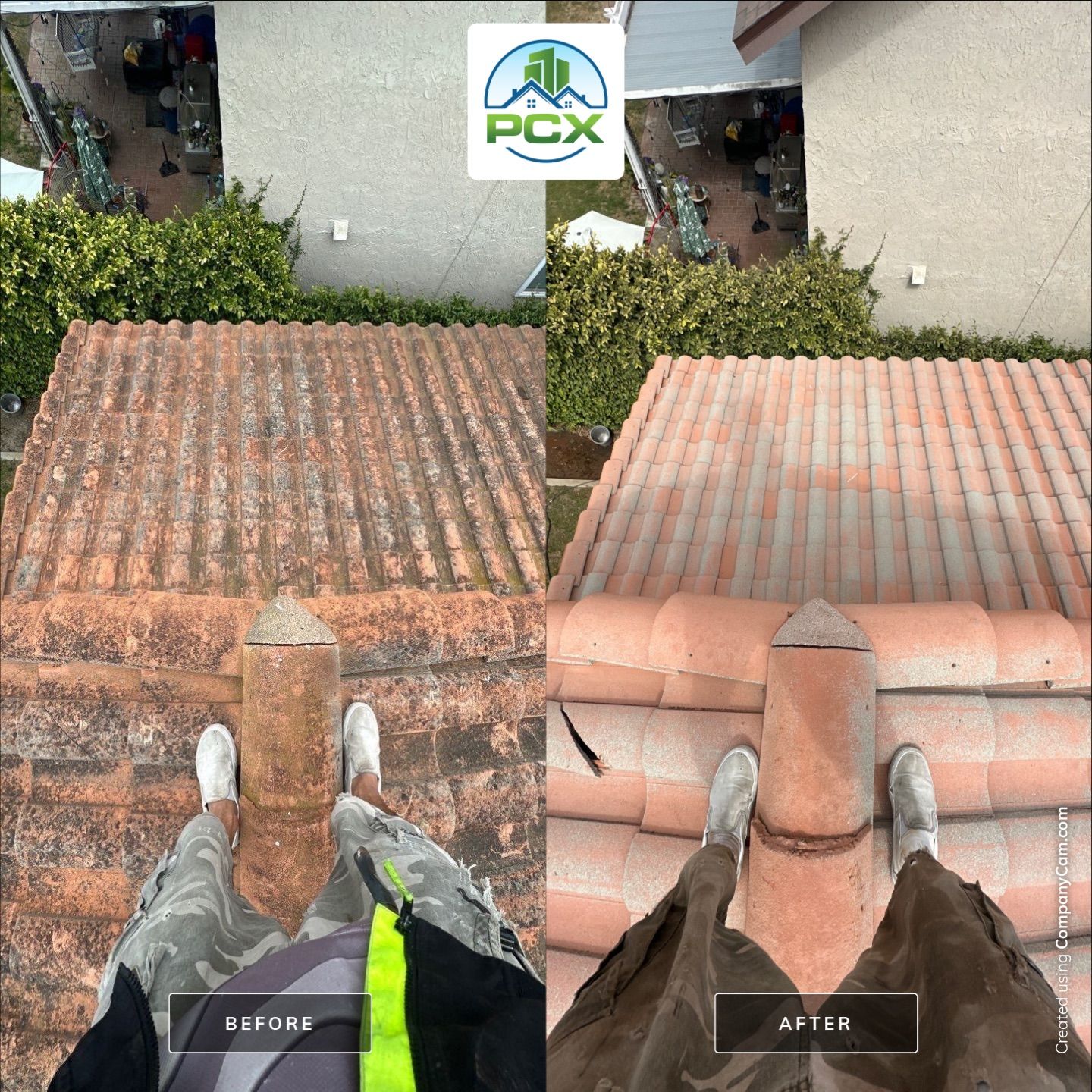 Roof washing in Huntington Beach, CA by Property Cleaning Experts, LLC