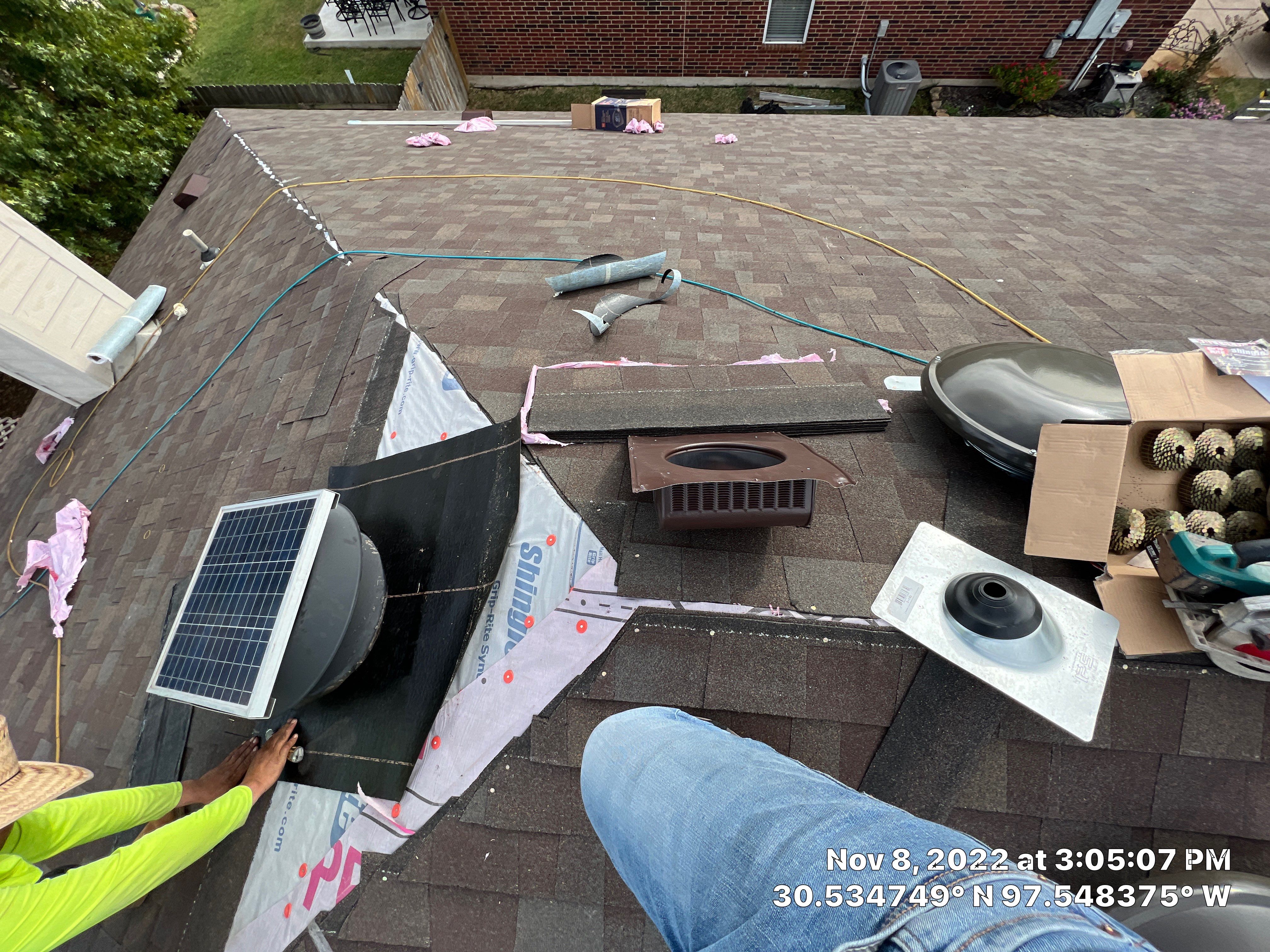 Residential Roof Replacement and Decking Installation in Hutto by Caliber Restoration LLC