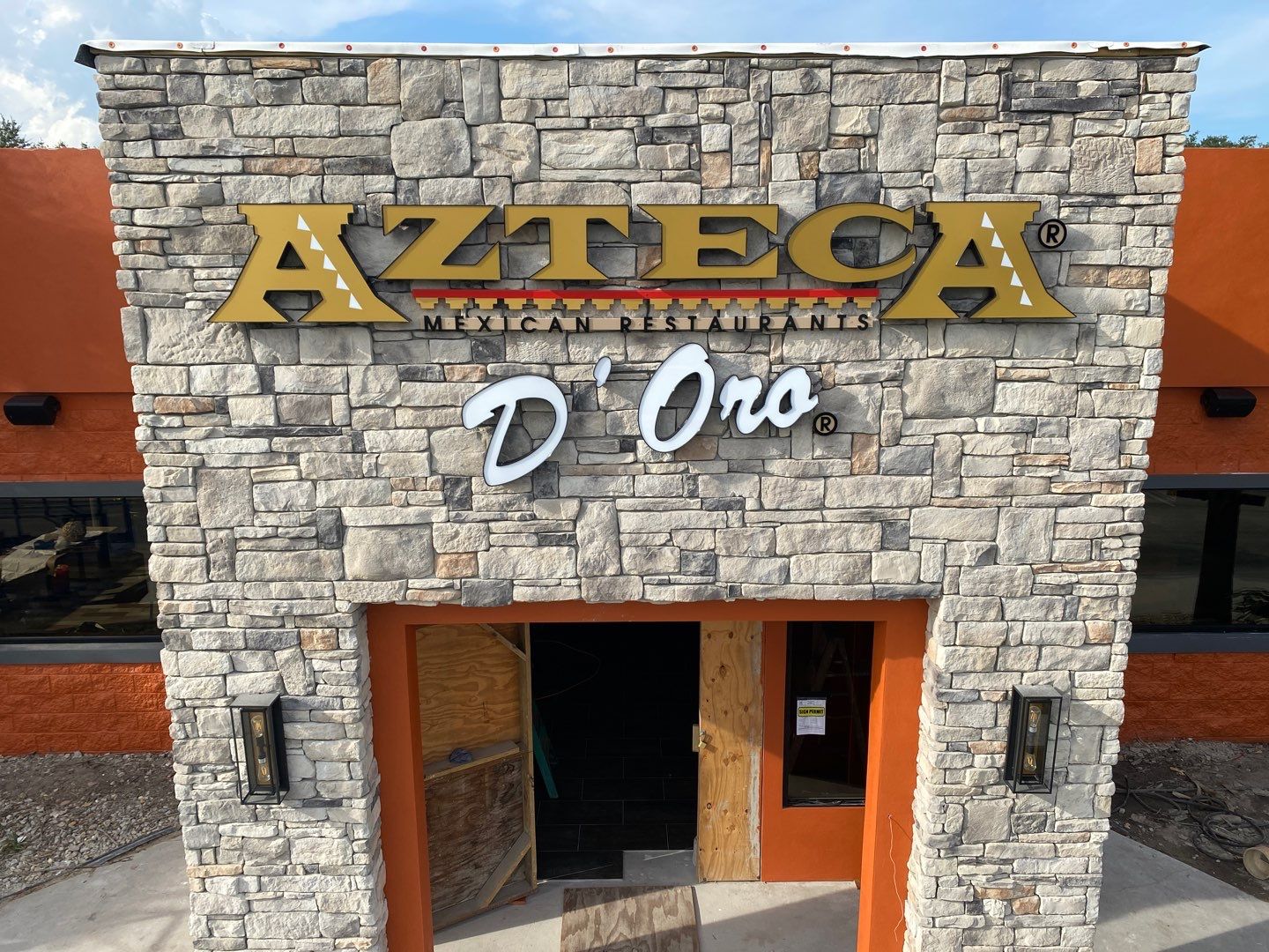  Azteca, Orlando Channel Letters Flush Mounted by SignCrafters