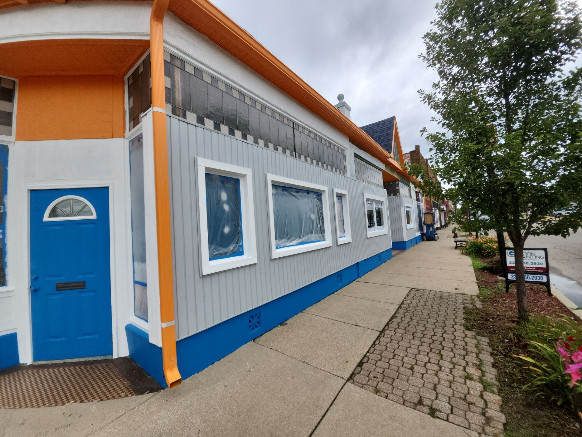 Exterior color change and Epoxy floor. by Gordon Painting