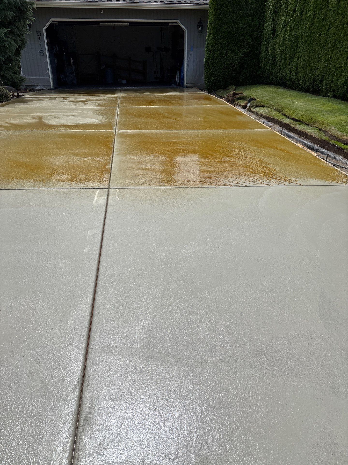 Exposed Aggregate Concrete Driveway Makeover  by Jireh Asphalt & Concrete Inc 