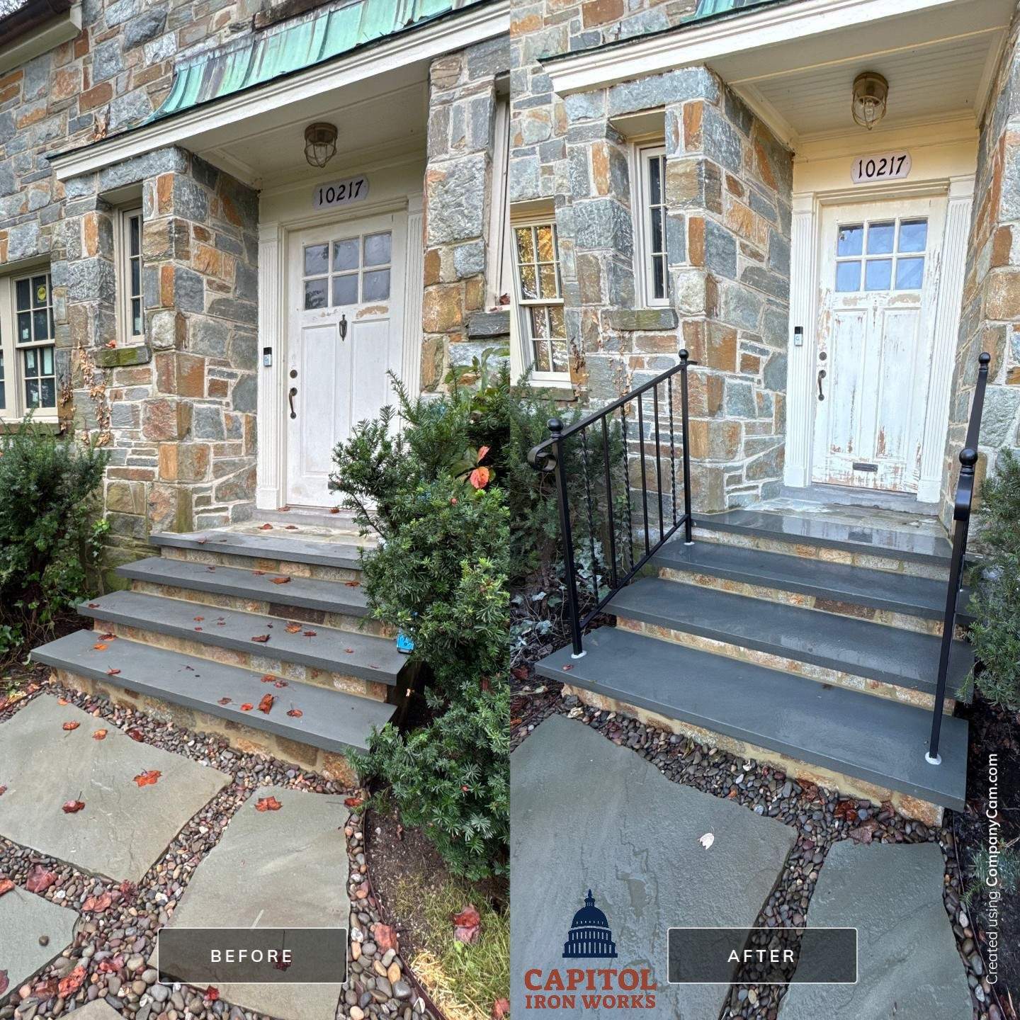 Custom Modern Interior Handrail – Minimalist Steel Design – Bethesda, MD by Capitol Iron Works