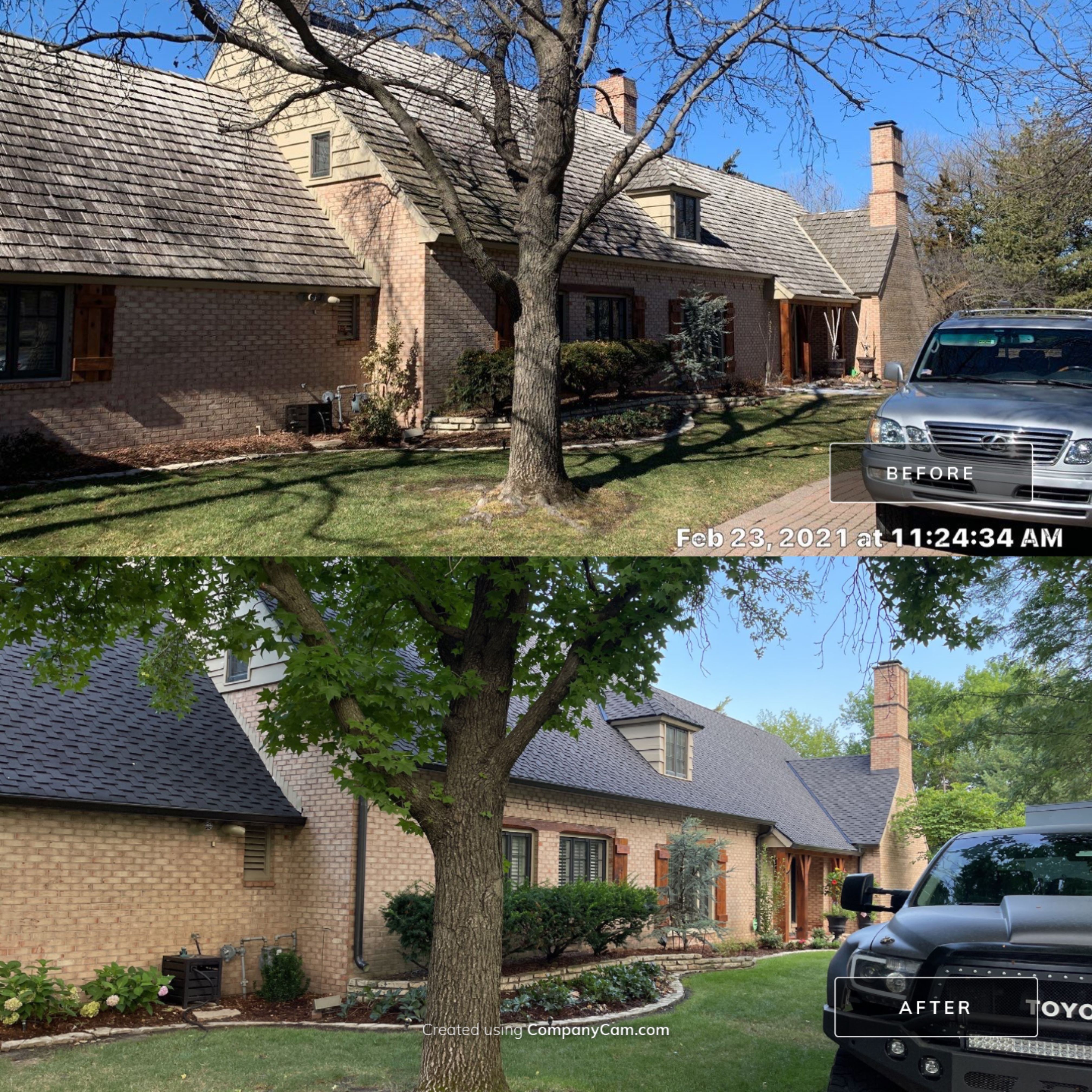 Residential Roofing Installation using CertainTeed Presidential Impact Resistant by Eaton Roofing