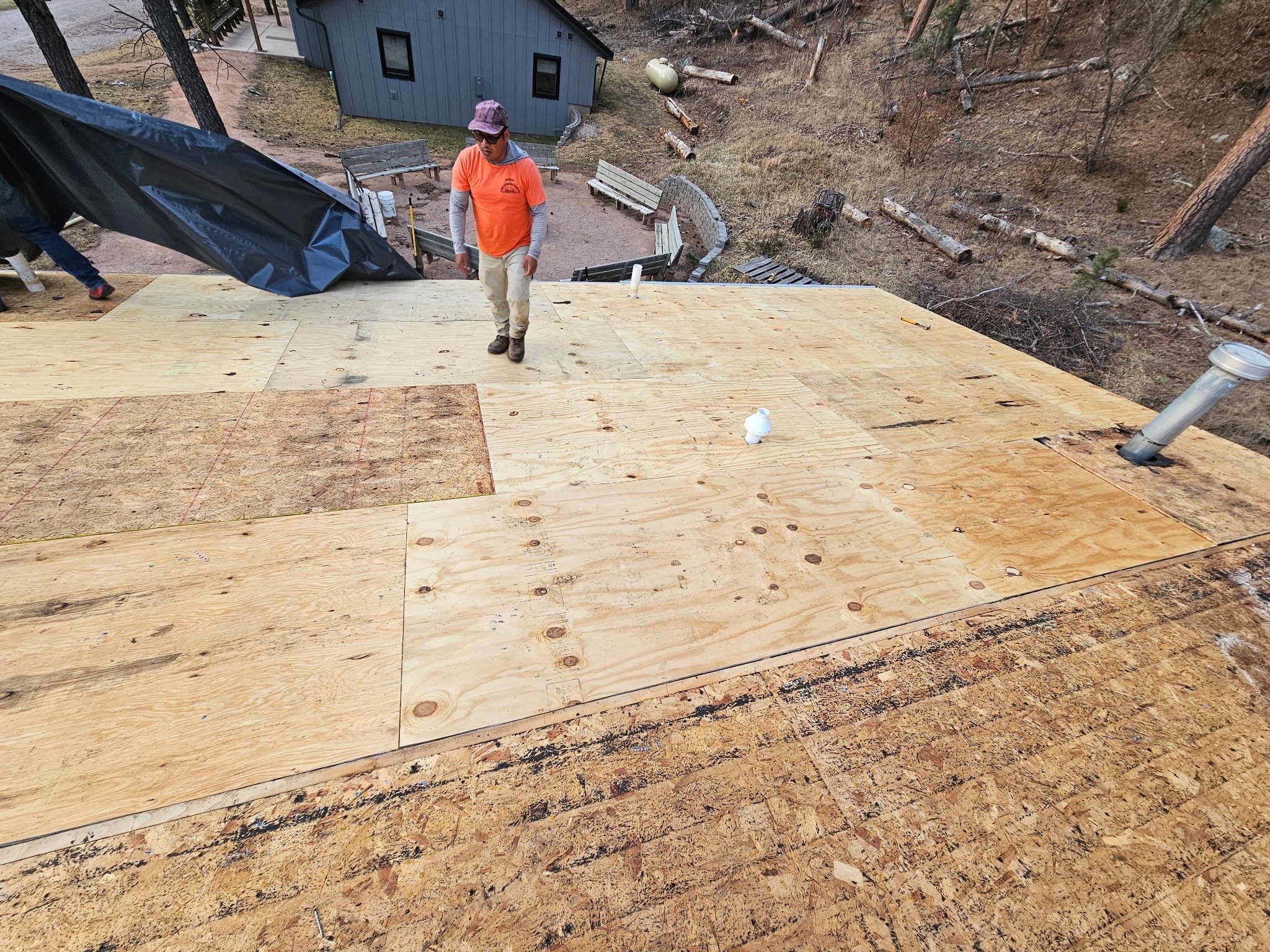 Residential Roofing Installation using Steel Roofing by Weather-Tite Exteriors LLC