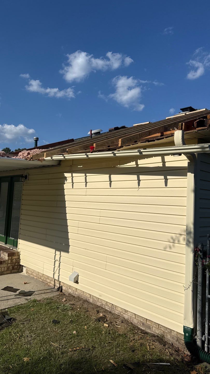 Roof Trusses Replaced- New Roof Installation by Karcher Roofing & Construction
