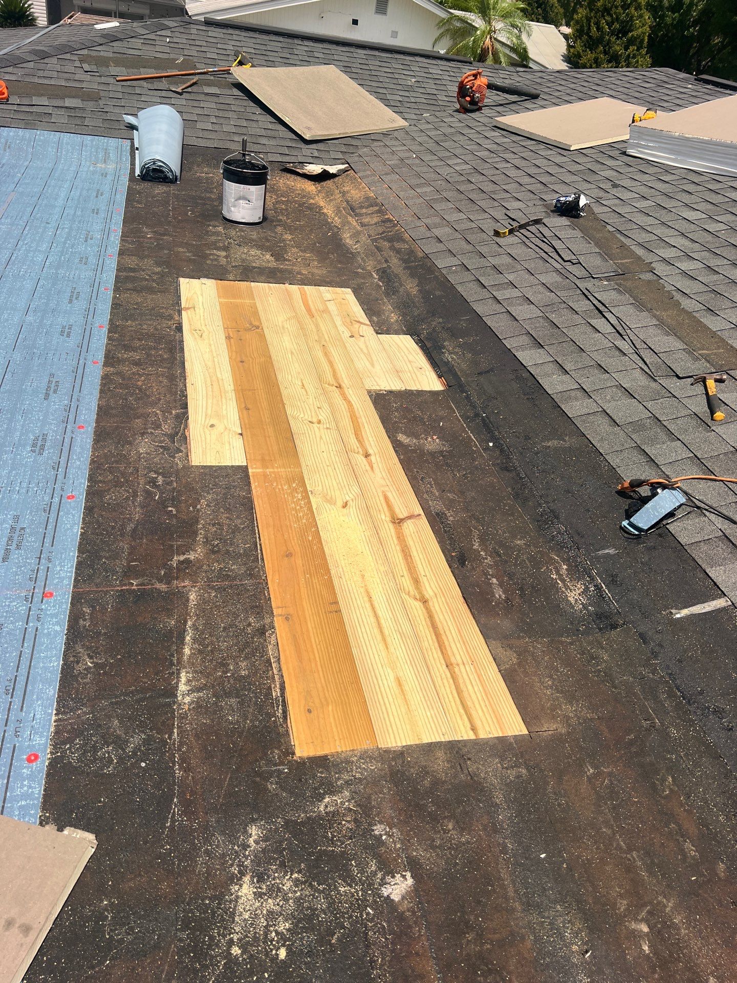 Residential Roofing Repair using TPO Roofing System by Durabilis Roofing INC