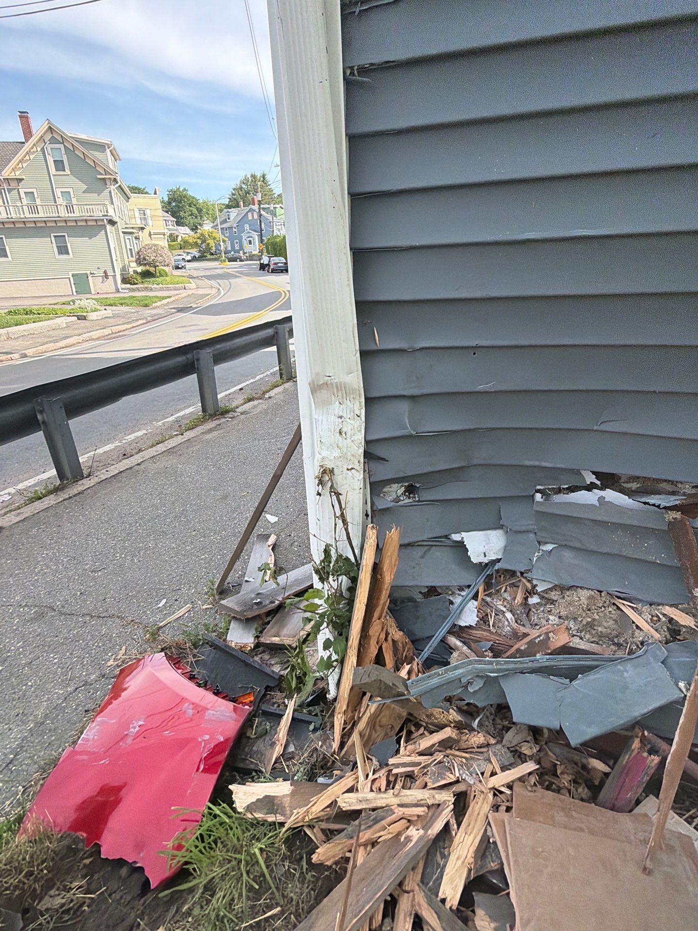 Vehicle Impact Restoration and Emergency Board Up in Gloucester by Boston Board Up