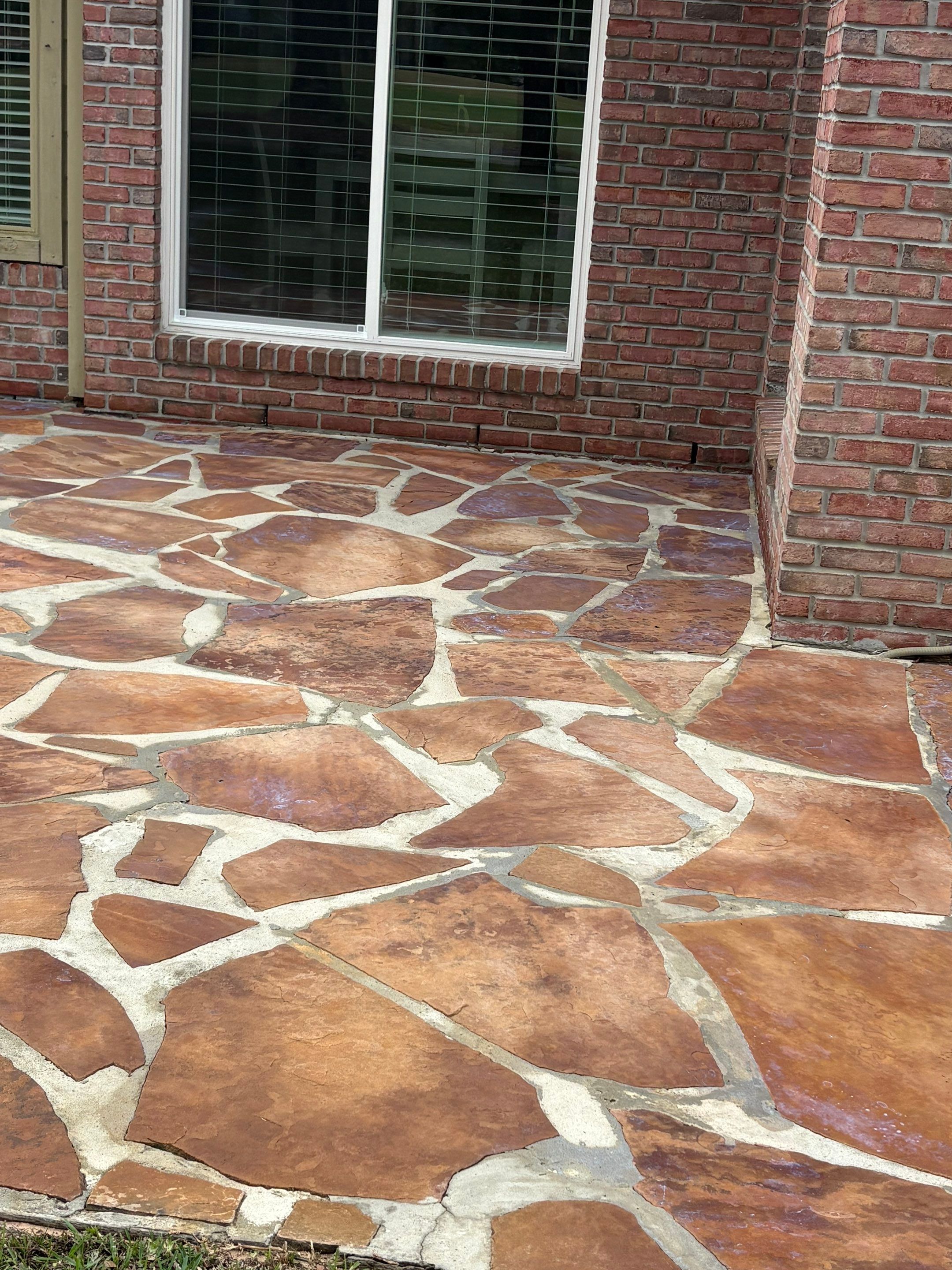 Stone Patio using TopSeal by DuraSeal