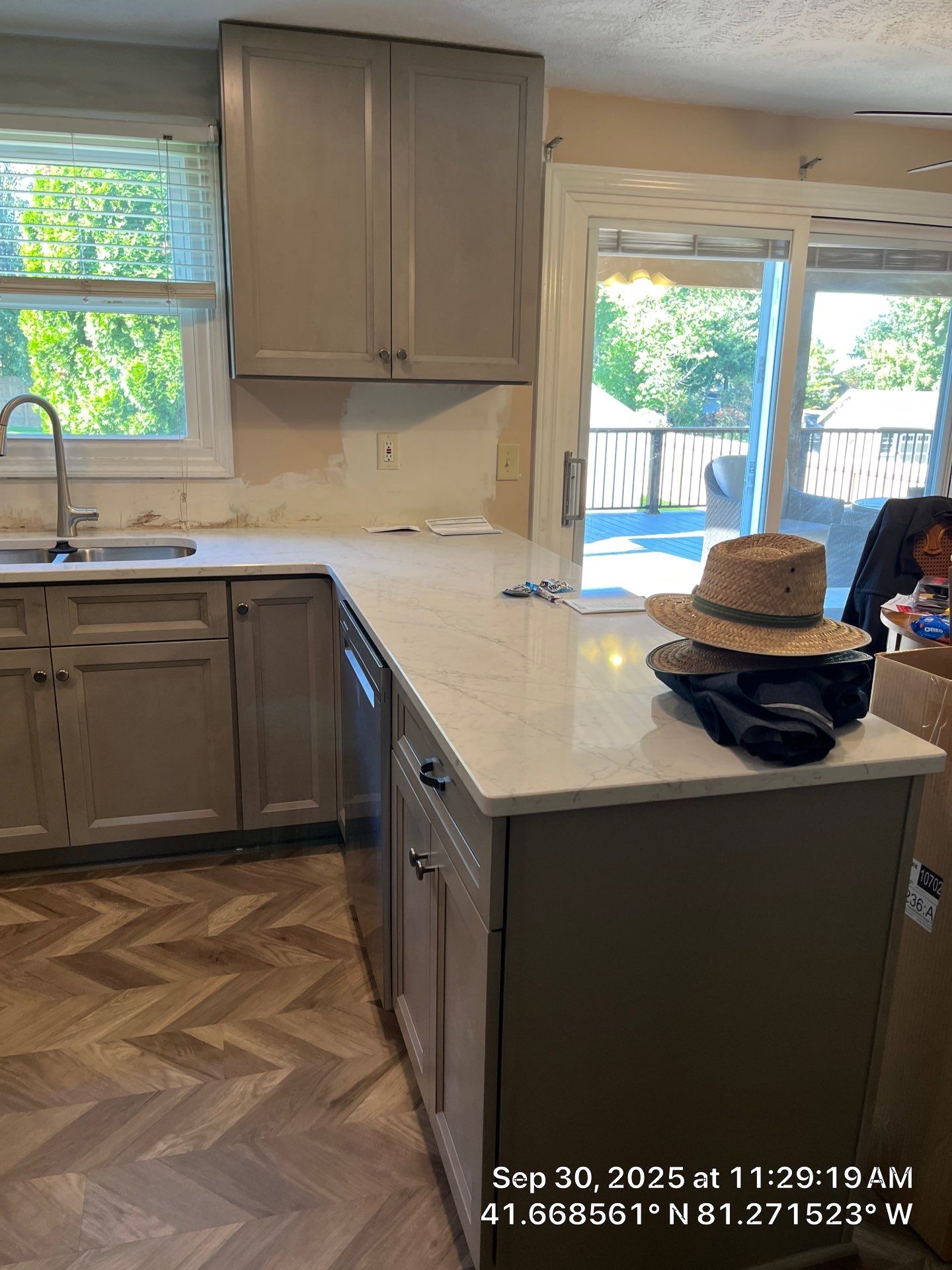 Kitchen Renovation & New Floors by Hilltop Drafting & Design LLC