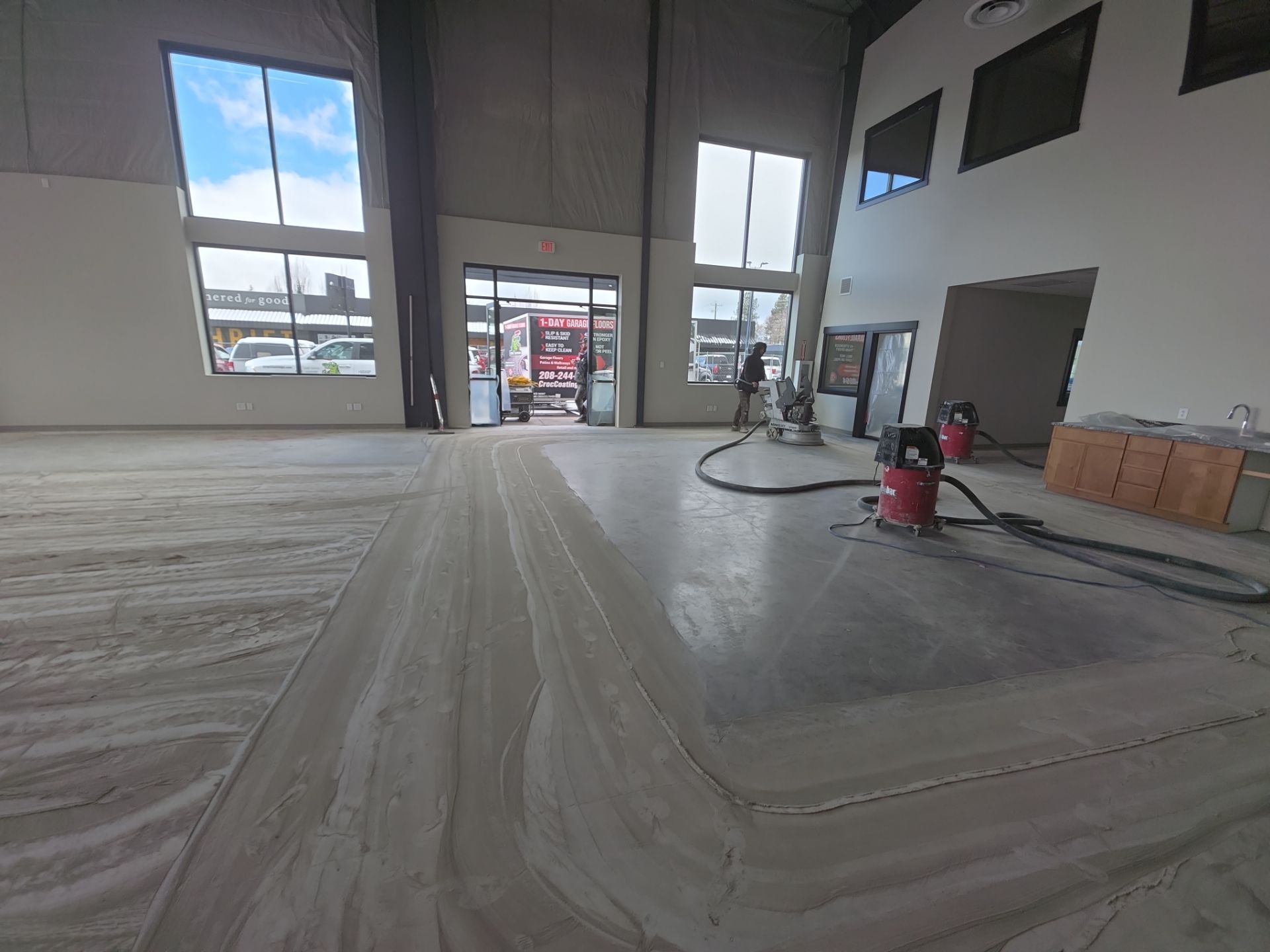 Claystone Hybrid Commercial Floor Coating for Cal Cars Showroom by Croc Coatings, LLC