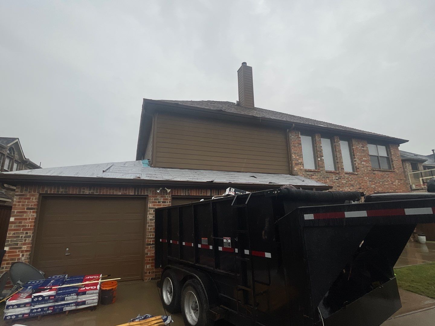 Storm Roof Damage Replacement in Frisco by First United Roofing & Construction