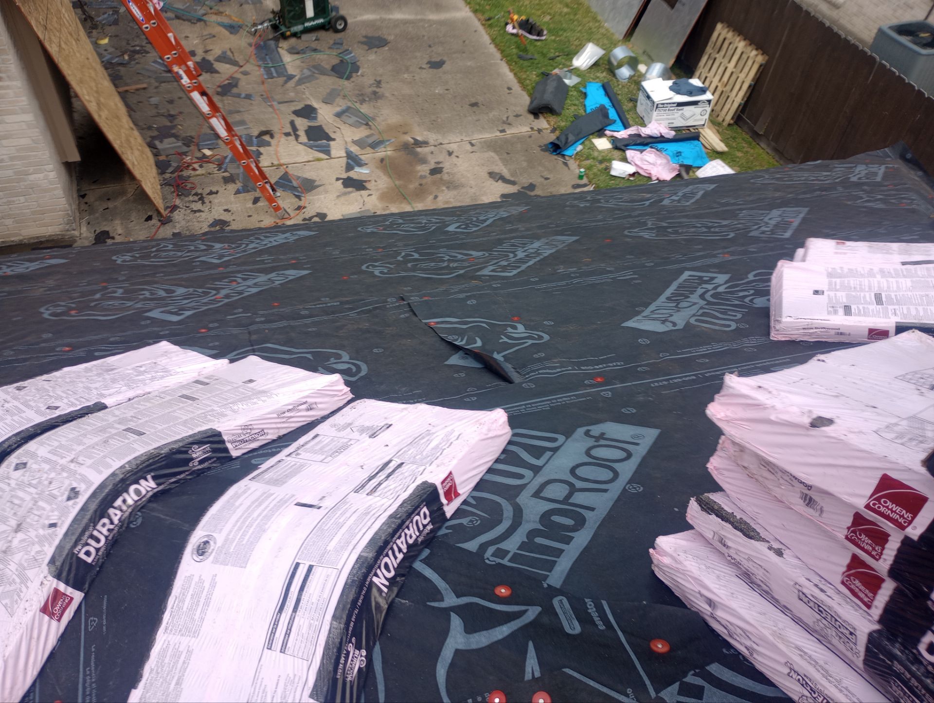 Residential Roofing Repair using Owen's Corning Duration (Lifetime) Shingles by Roof Repair Company