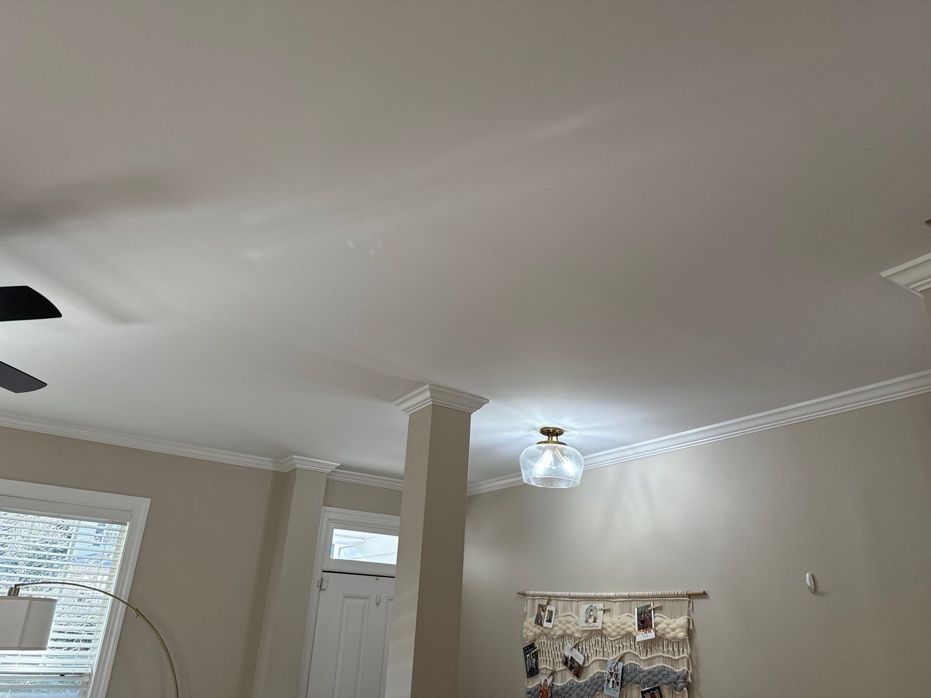 Drywall damage repair and repaint by GonzalezPainters & Contractors Inc 