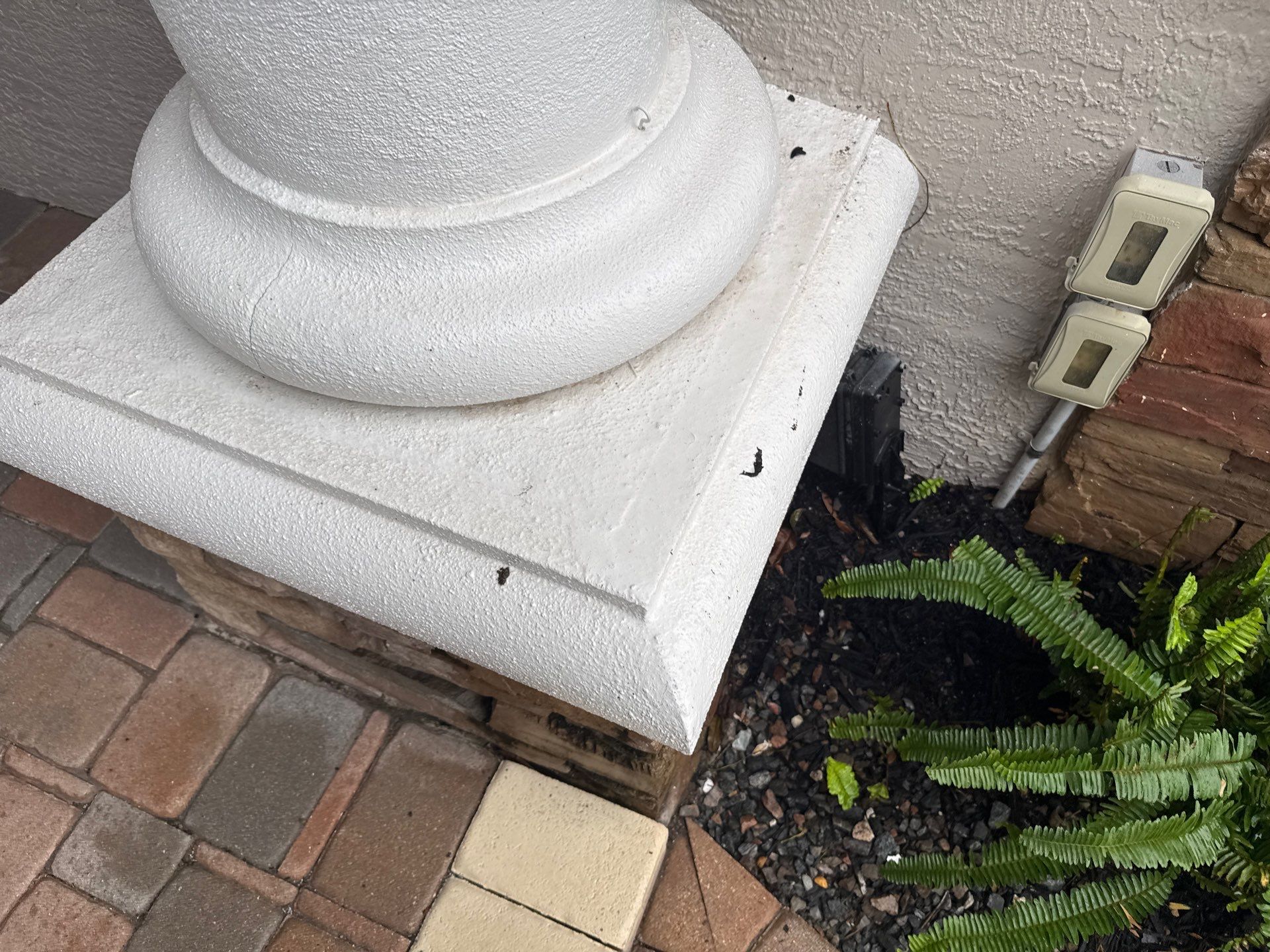 Oil & Tar Removal from Paver Driveway & Entryway by Sunshine AquaWash