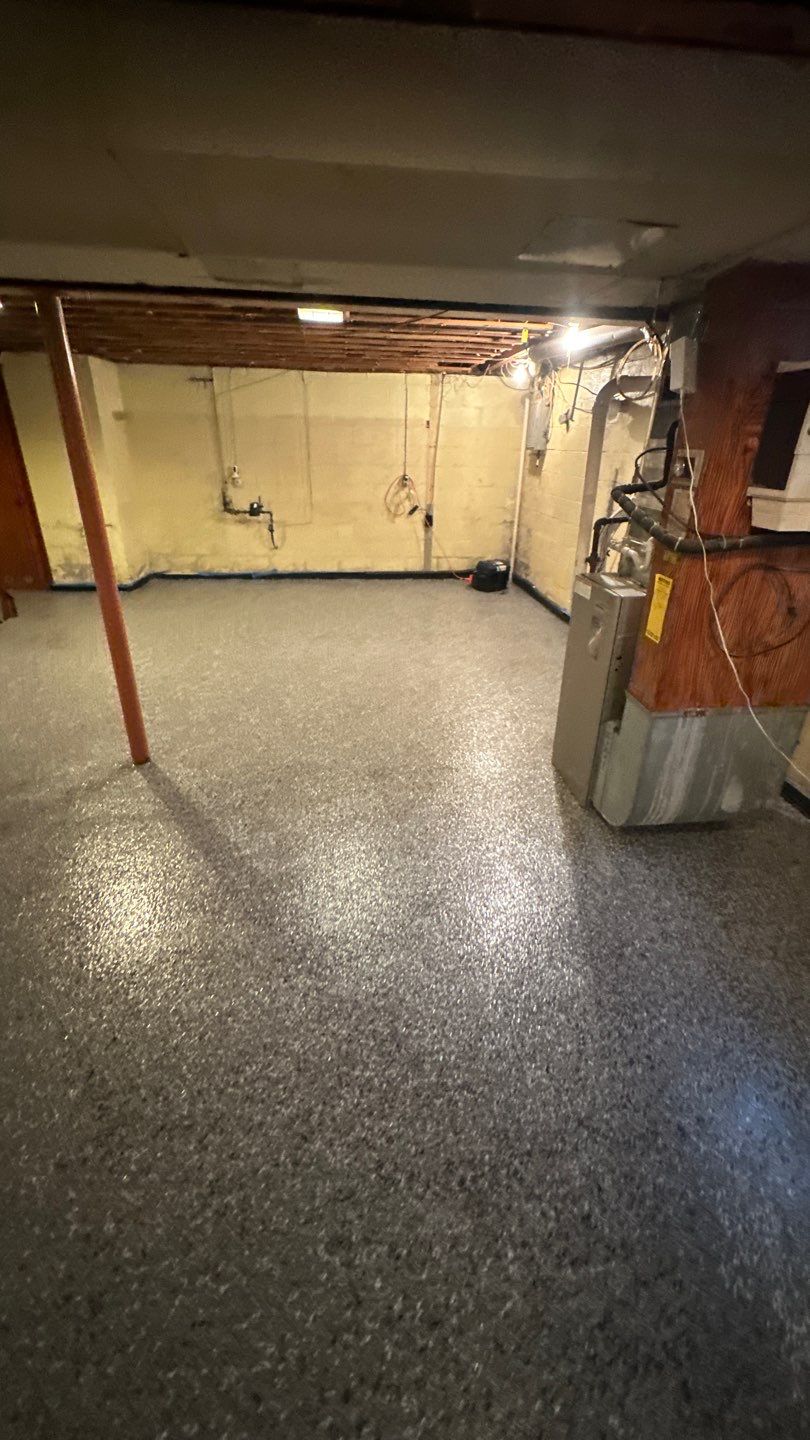 Basement + Garage Project in Pittsburgh by Floors in a Day, Inc