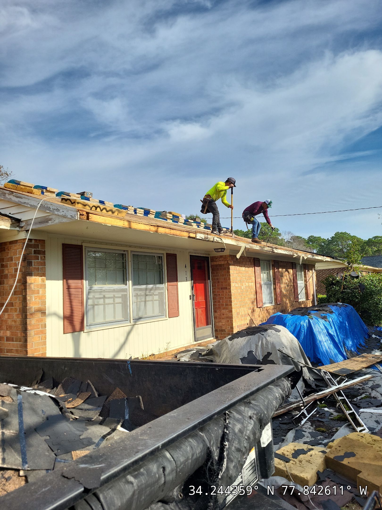 Roof Replacement in Wilmington, NC Using CertainTeed Landmark Shingles by RGR Construction and Roofing, LLC