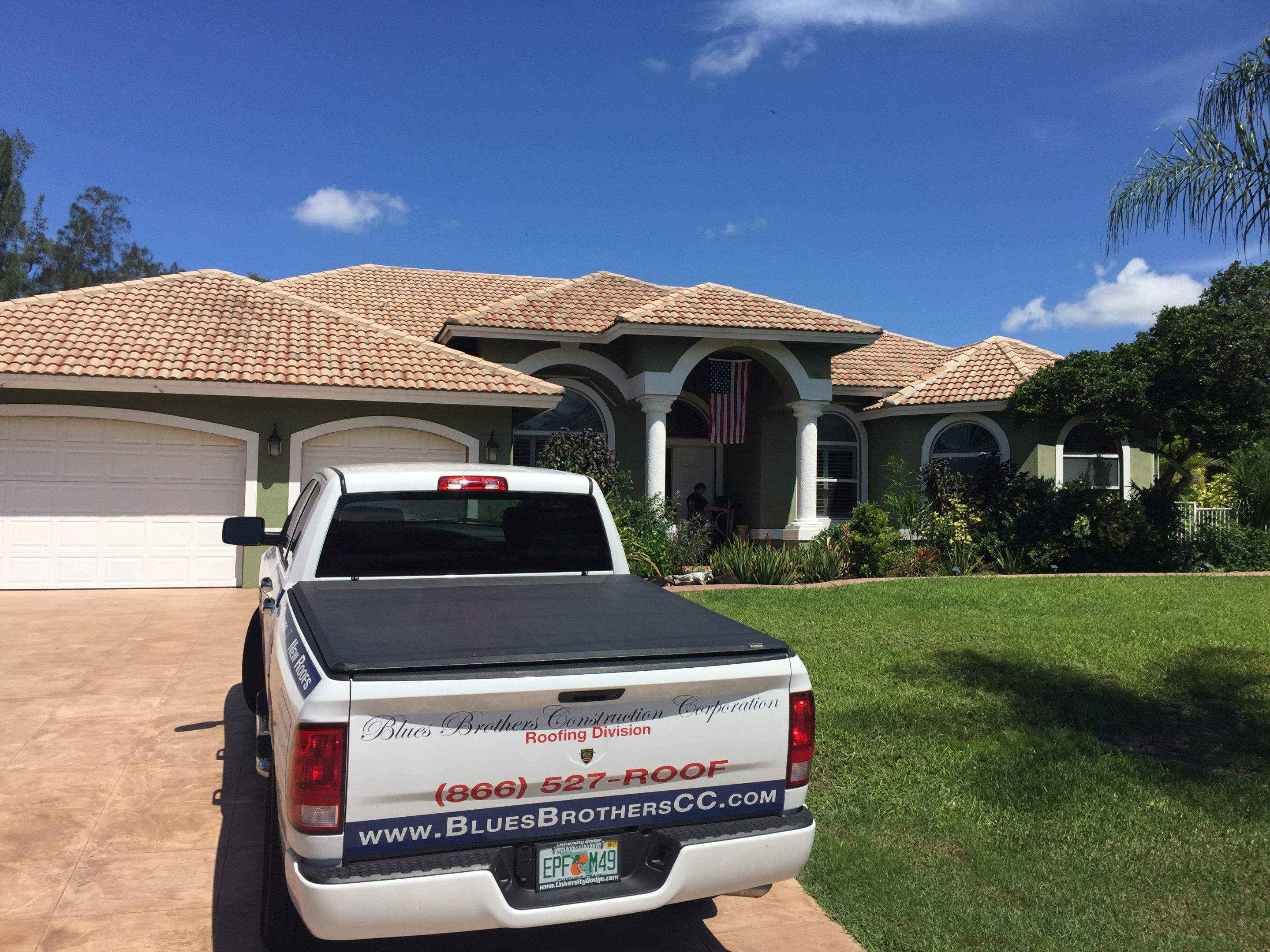 Residential Roofing Installation using 1" Nail strip metal roof by BLUES BROTHERS ROOFING