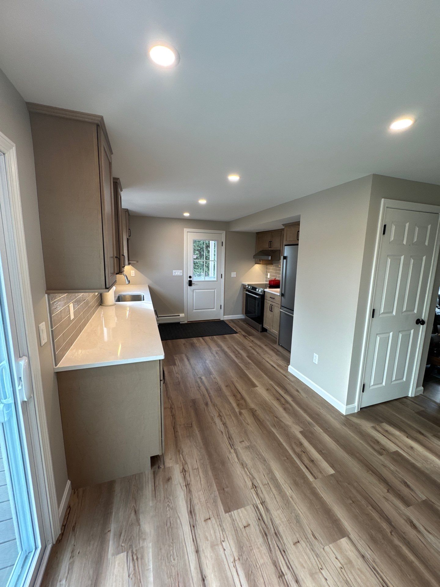 Kitchen Remodel & Deck Installation using Owen Corning Composite Framing Lumber by Chagnon Building & Remodeling LLC